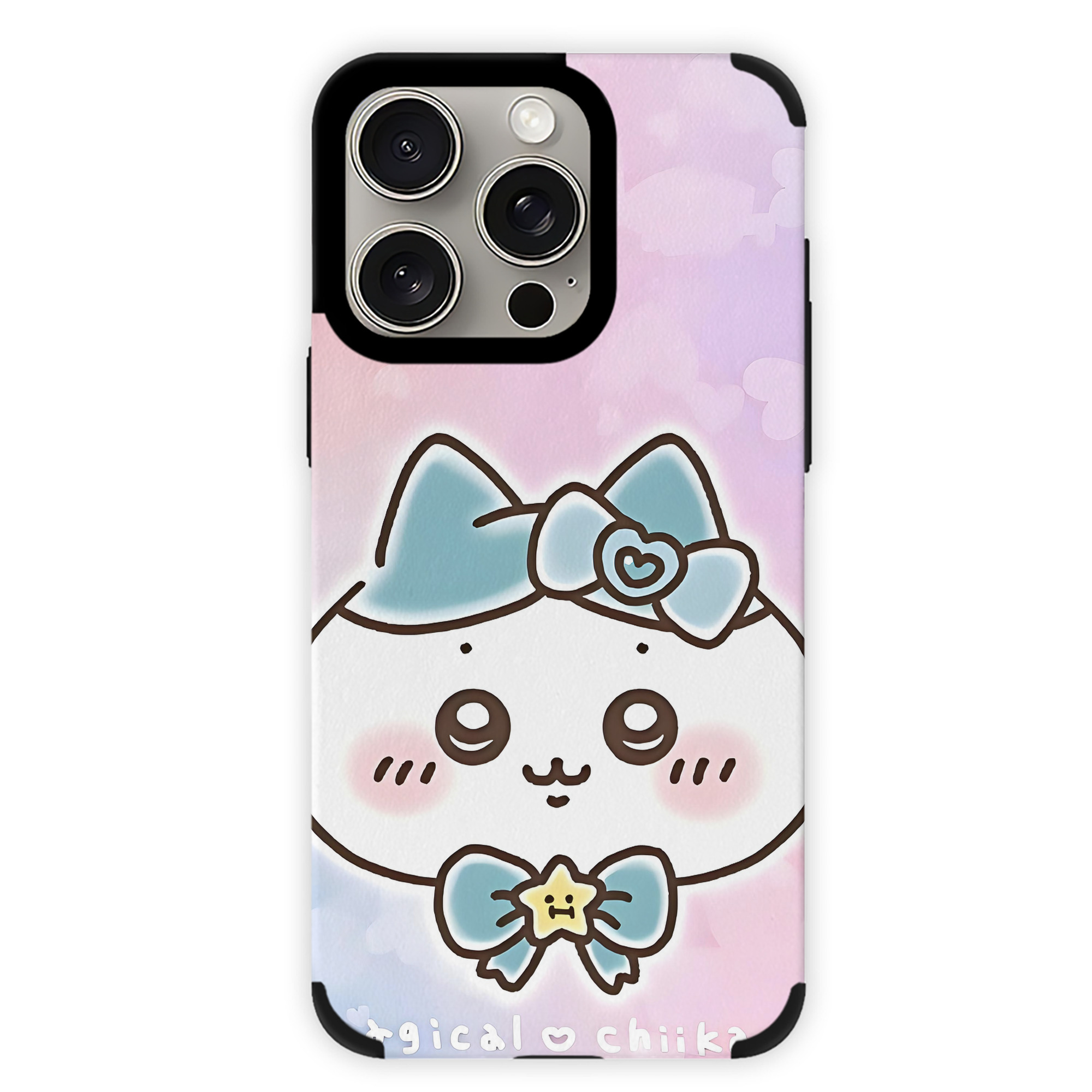 （画像用） ちいかわ Chii-kawa 【iPhone15ProMax対応】 PUレザー スマホケース 耐衝撃＆黄変防止