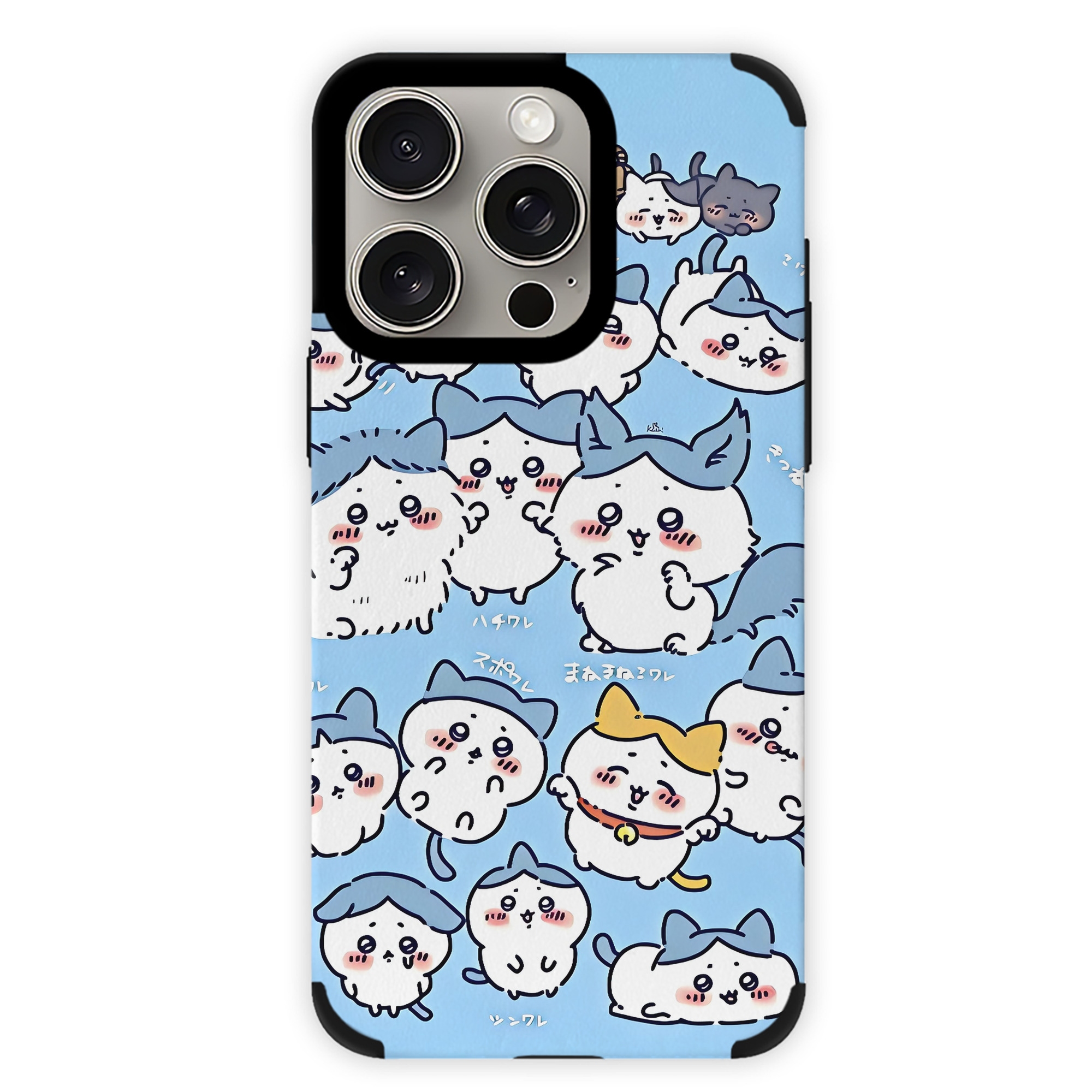 （画像用） ちいかわ Chii-kawa 【iPhone15ProMax対応】 PUレザー スマホケース 耐衝撃＆黄変防止
