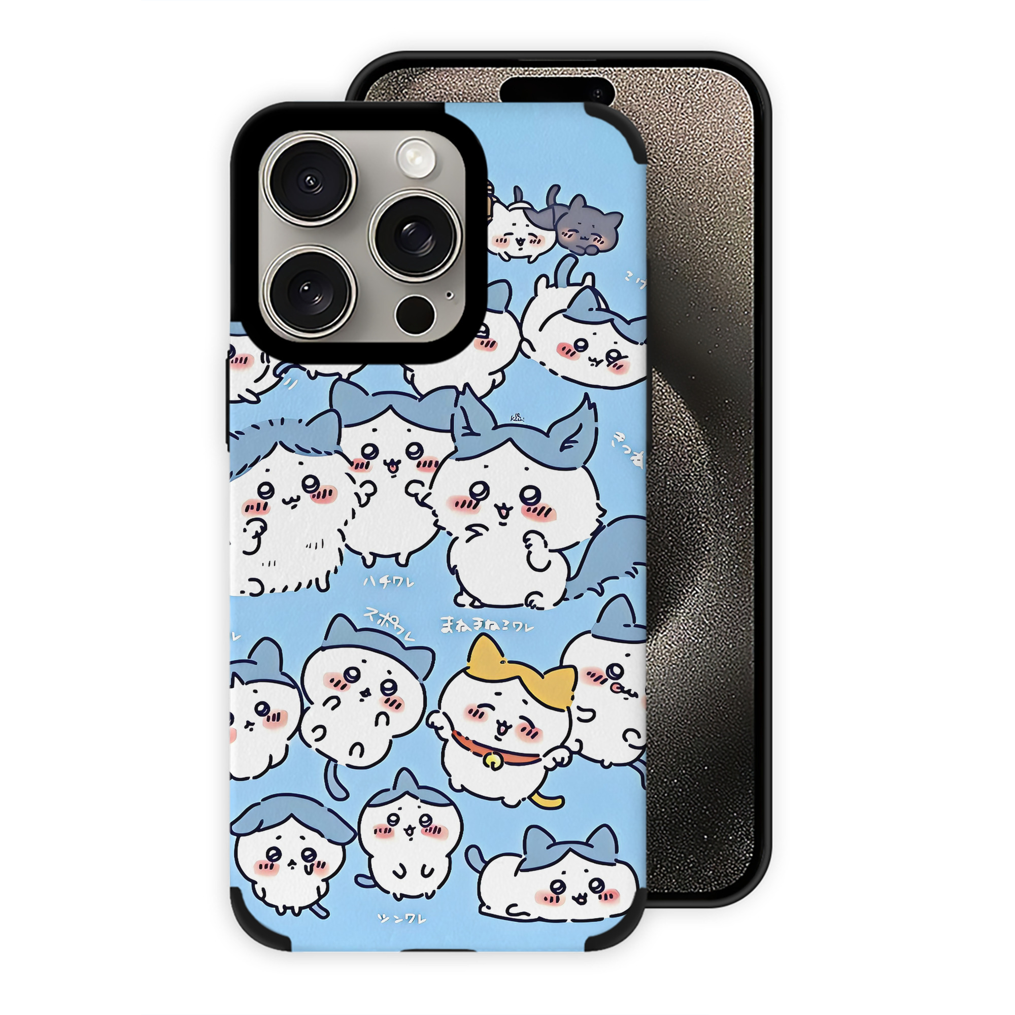 （画像用） ちいかわ Chii-kawa 【iPhone15ProMax対応】 PUレザー スマホケース 耐衝撃＆黄変防止
