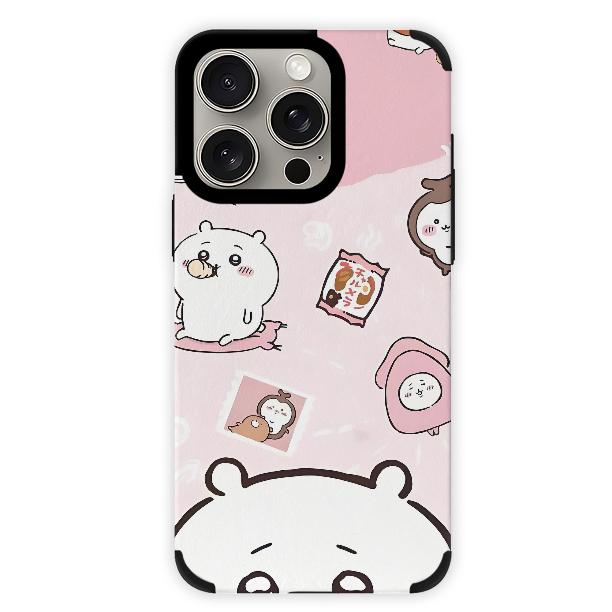 （画像用） ちいかわ Chii-kawa 【iPhone15ProMax対応】 PUレザー スマホケース 耐衝撃＆黄変防止