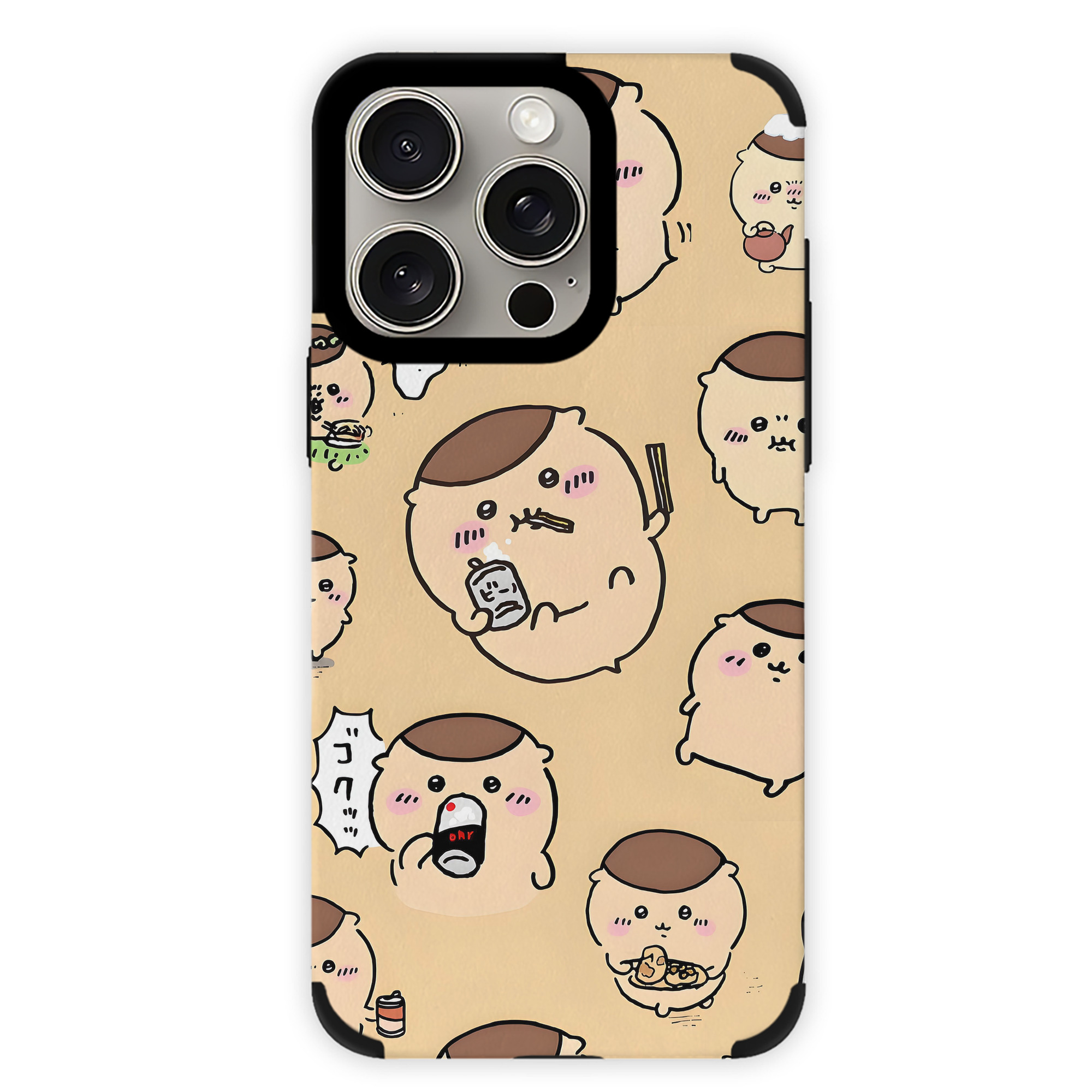 （画像用） ちいかわ Chii-kawa 【iPhone15ProMax対応】 PUレザー スマホケース 耐衝撃＆黄変防止