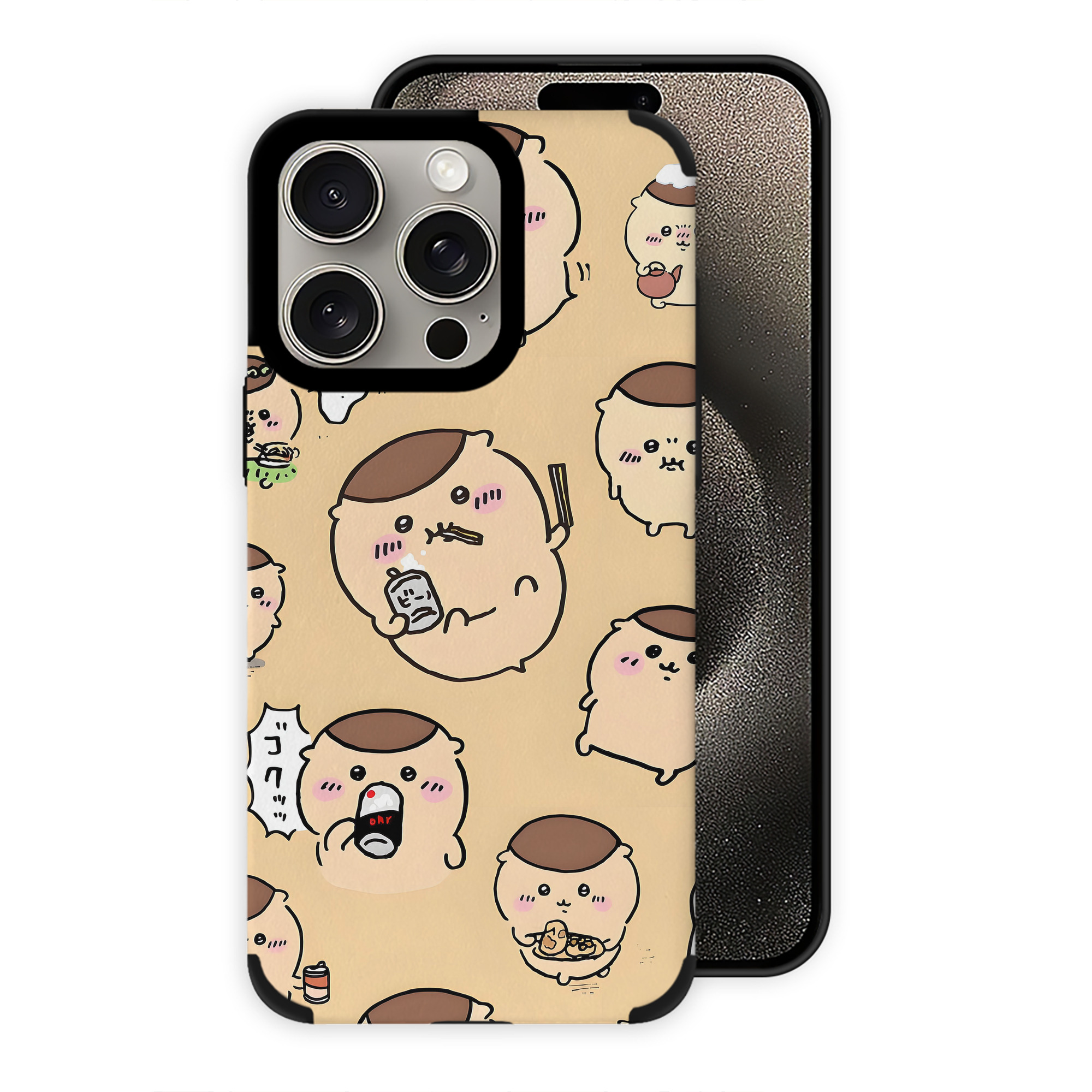 （画像用） ちいかわ Chii-kawa 【iPhone15ProMax対応】 PUレザー スマホケース 耐衝撃＆黄変防止