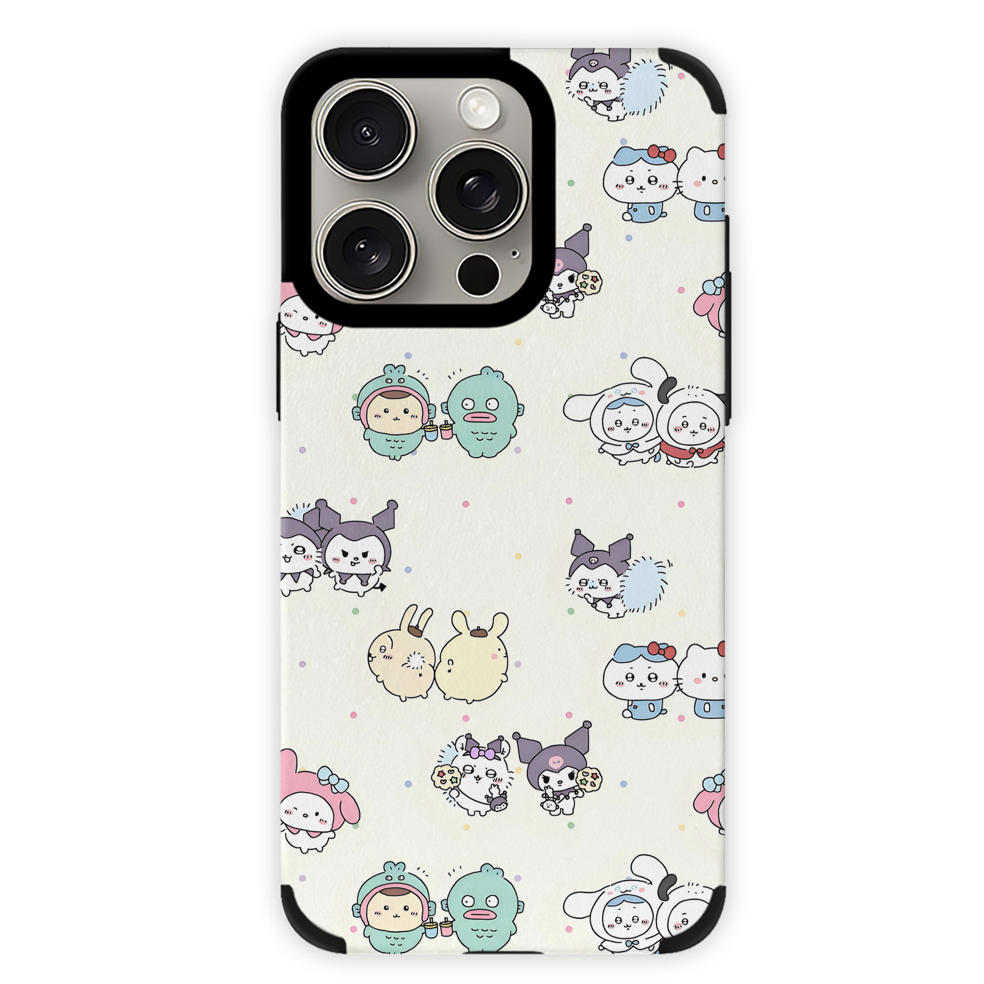 （画像用） ちいかわ Chii-kawa 【iPhone15ProMax対応】 PUレザー スマホケース 耐衝撃＆黄変防止