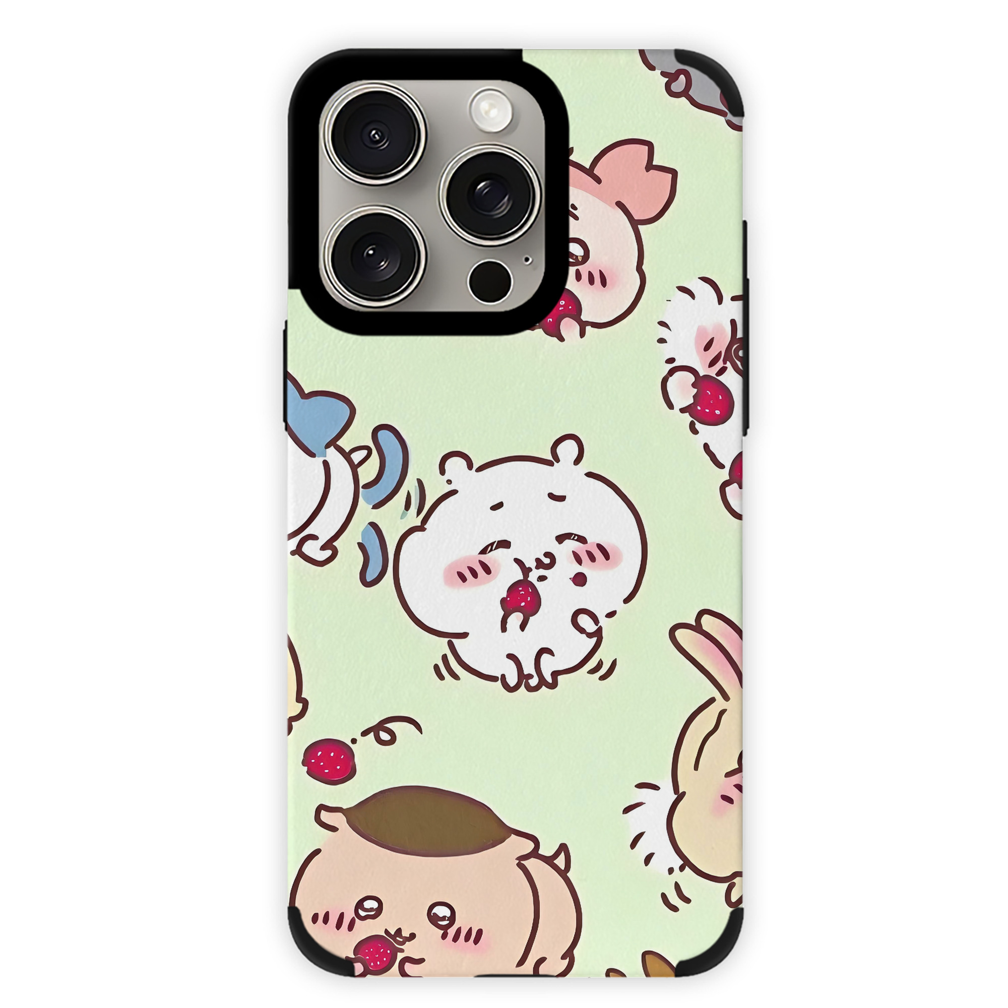 （画像用） ちいかわ Chii-kawa 【iPhone15ProMax対応】 PUレザー スマホケース 耐衝撃＆黄変防止