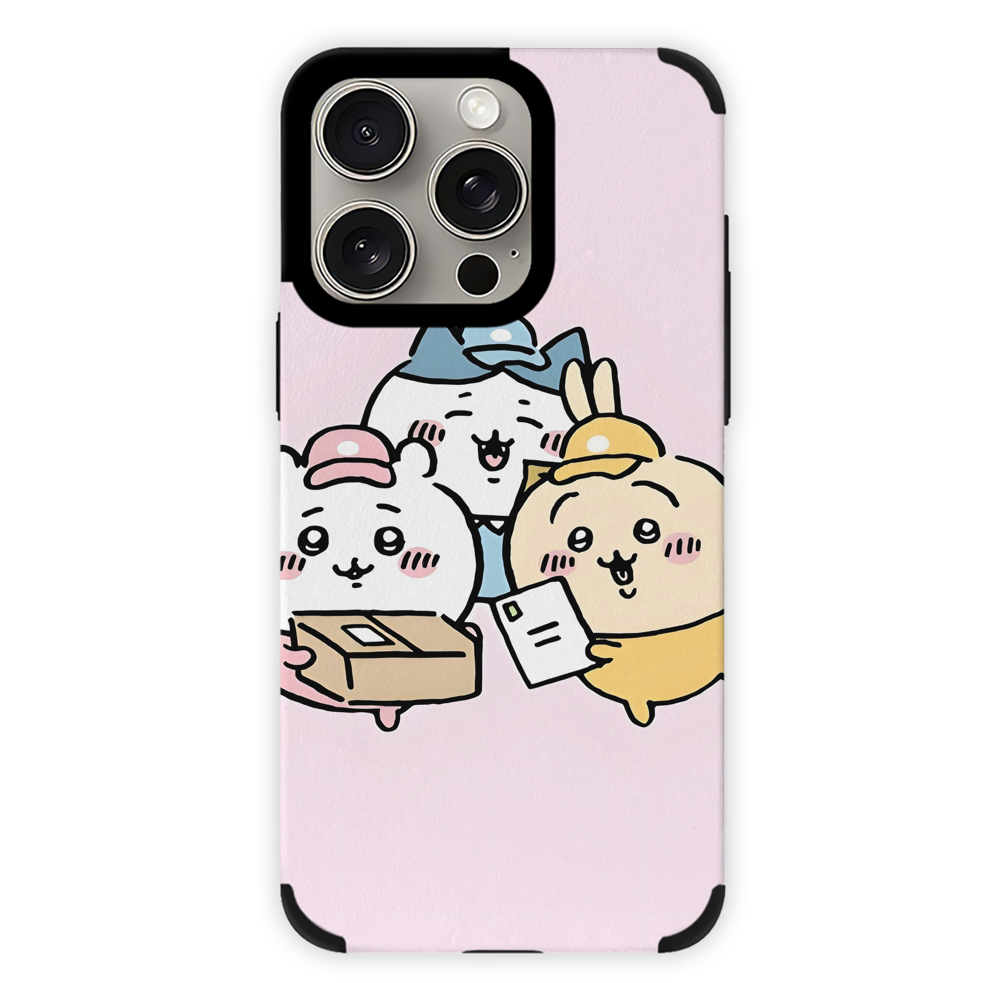 （画像用） ちいかわ Chii-kawa 【iPhone15ProMax対応】 PUレザー スマホケース 耐衝撃＆黄変防止