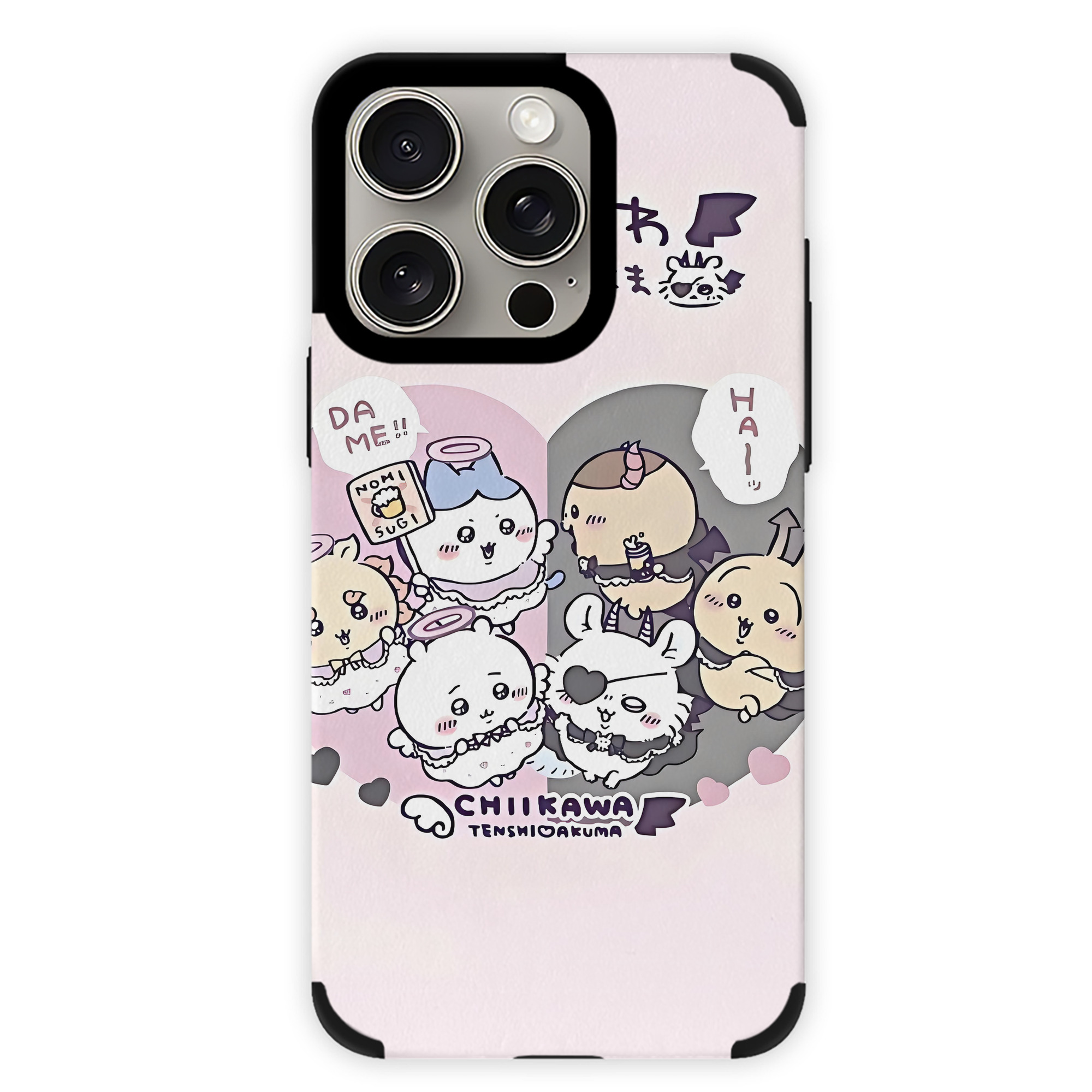 （画像用） ちいかわ Chii-kawa 【iPhone15ProMax対応】 PUレザー スマホケース 耐衝撃＆黄変防止