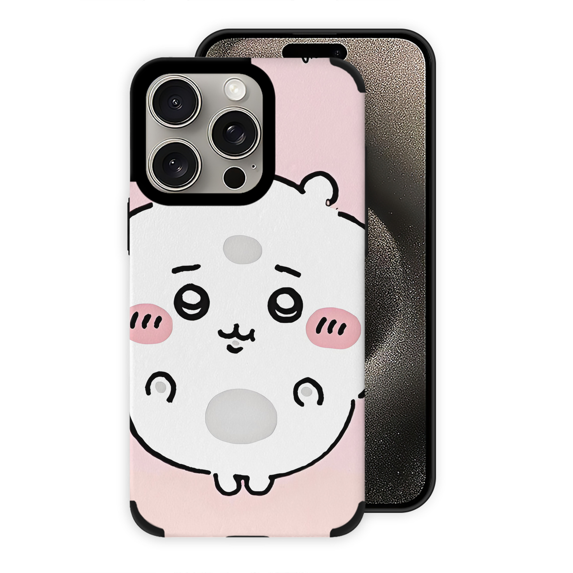 （画像用） ちいかわ Chii-kawa 【iPhone15ProMax対応】 PUレザー スマホケース 耐衝撃＆黄変防止
