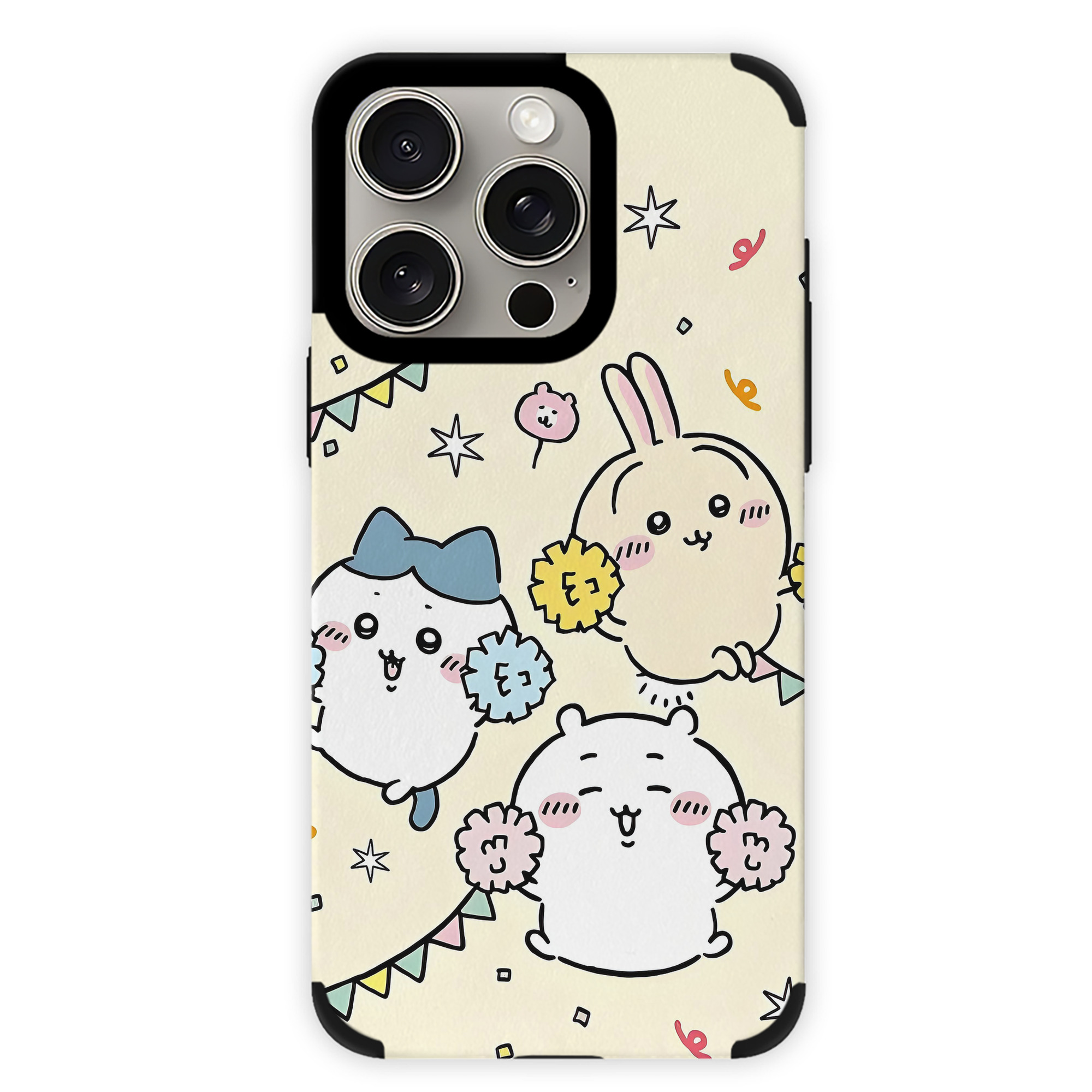 （画像用） ちいかわ Chii-kawa 【iPhone15ProMax対応】 PUレザー スマホケース 耐衝撃＆黄変防止