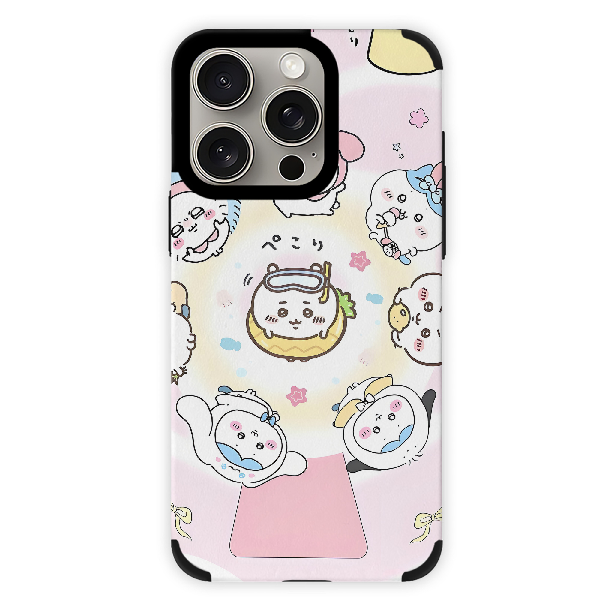 （画像用） ちいかわ Chii-kawa 【iPhone15ProMax対応】 PUレザー スマホケース 耐衝撃＆黄変防止