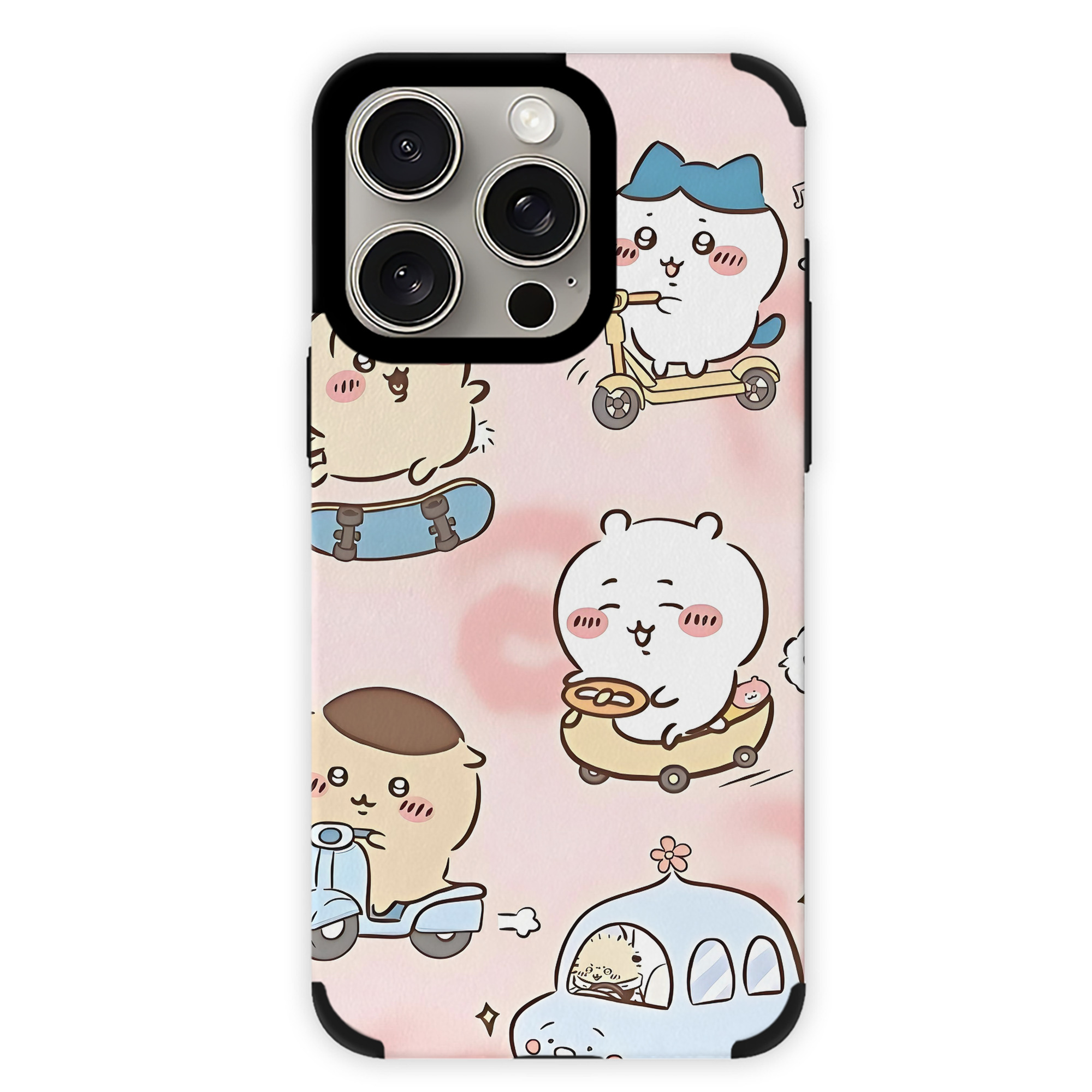 （画像用） ちいかわ Chii-kawa 【iPhone15ProMax対応】 PUレザー スマホケース 耐衝撃＆黄変防止