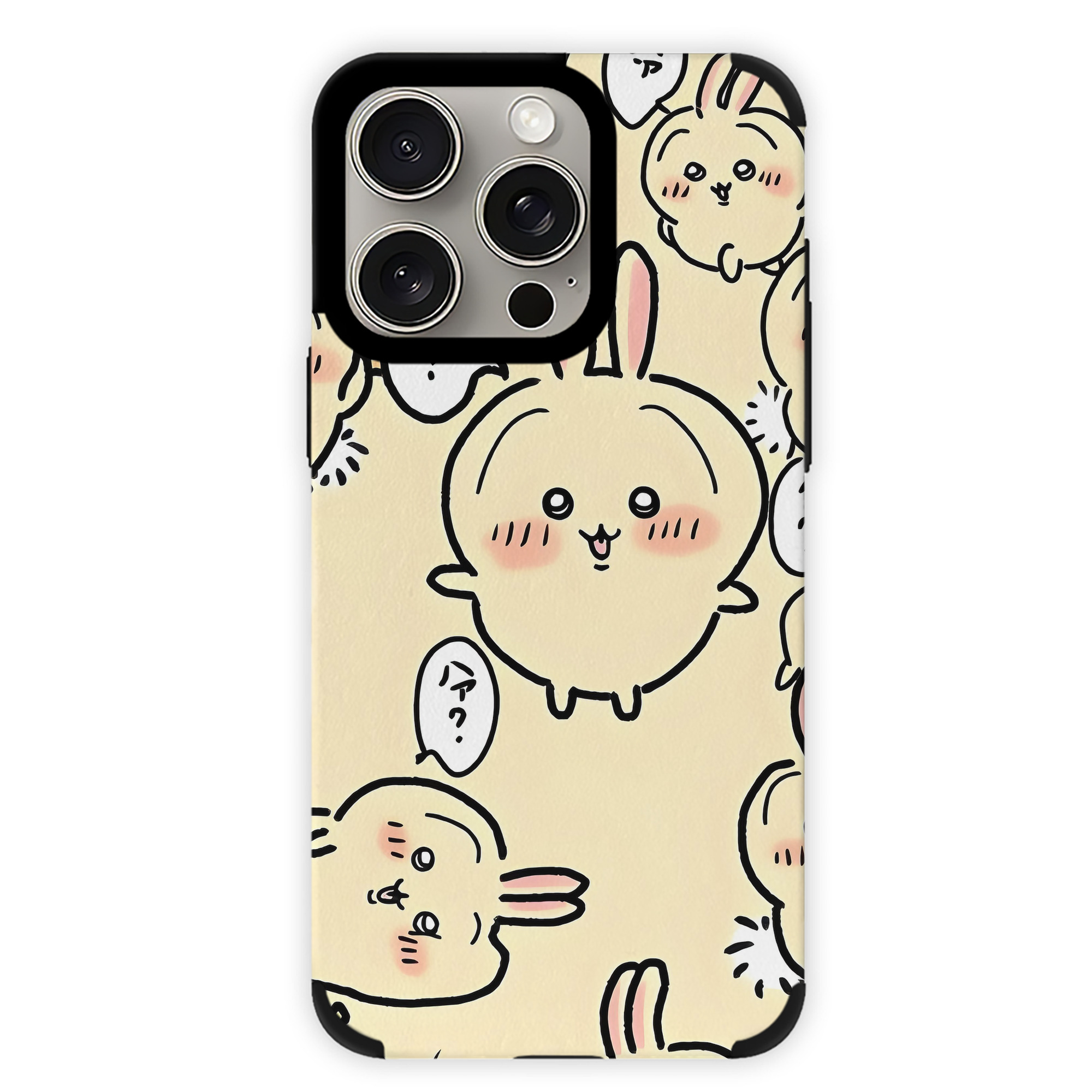 （画像用） ちいかわ Chii-kawa 【iPhone15ProMax対応】 PUレザー スマホケース 耐衝撃＆黄変防止