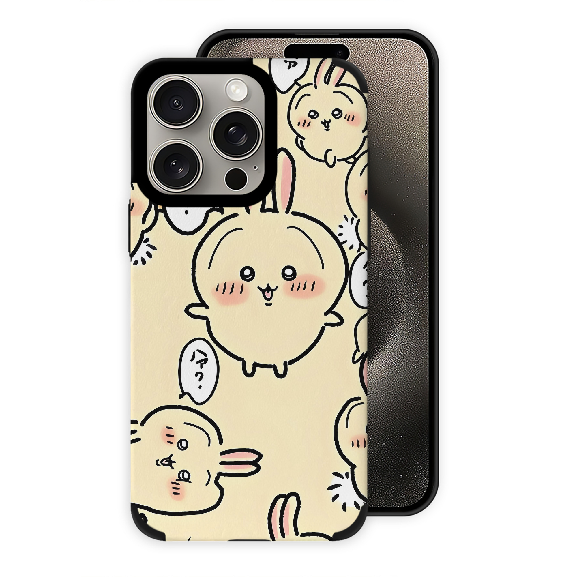 （画像用） ちいかわ Chii-kawa 【iPhone15ProMax対応】 PUレザー スマホケース 耐衝撃＆黄変防止