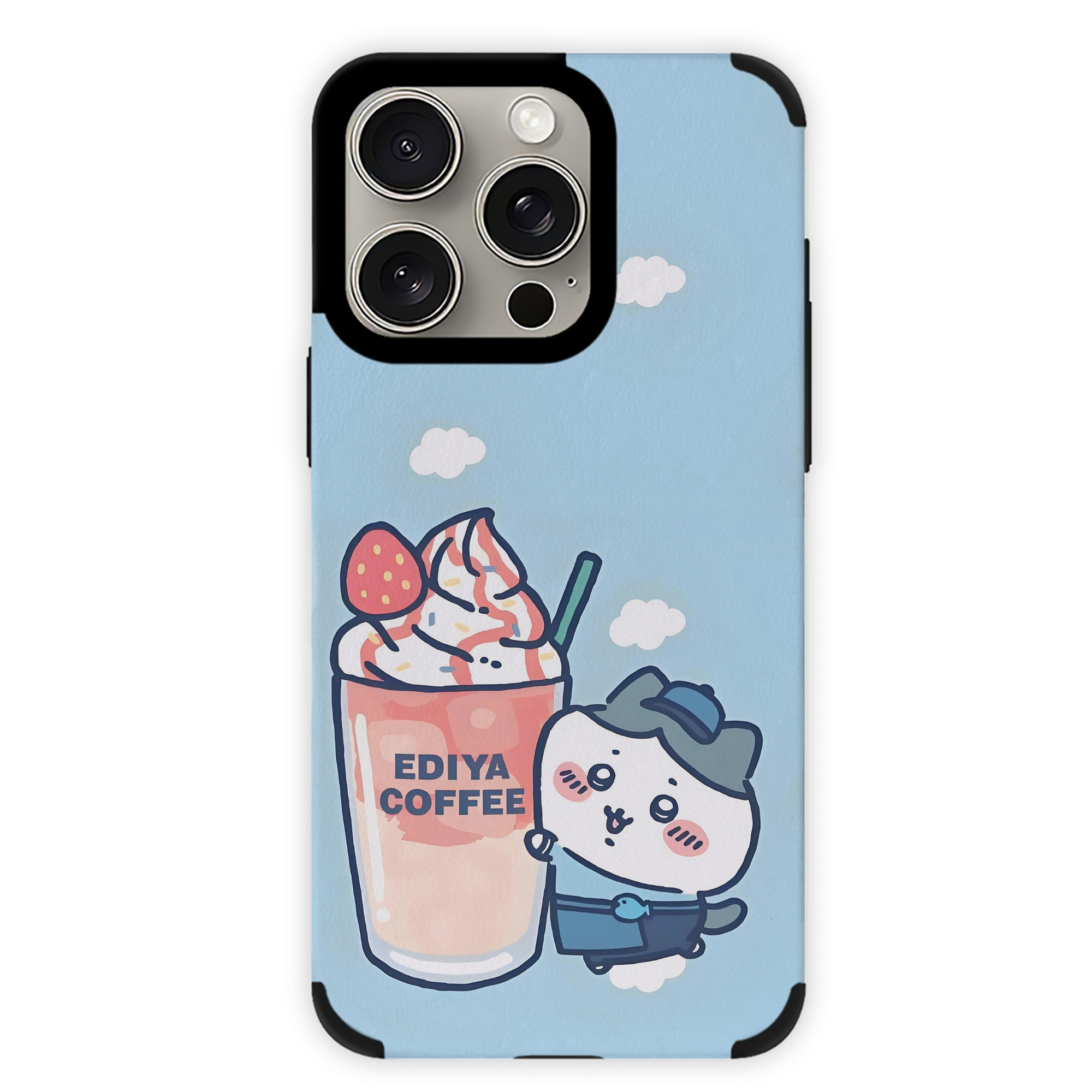 （画像用） ちいかわ Chii-kawa 【iPhone15ProMax対応】 PUレザー スマホケース 耐衝撃＆黄変防止