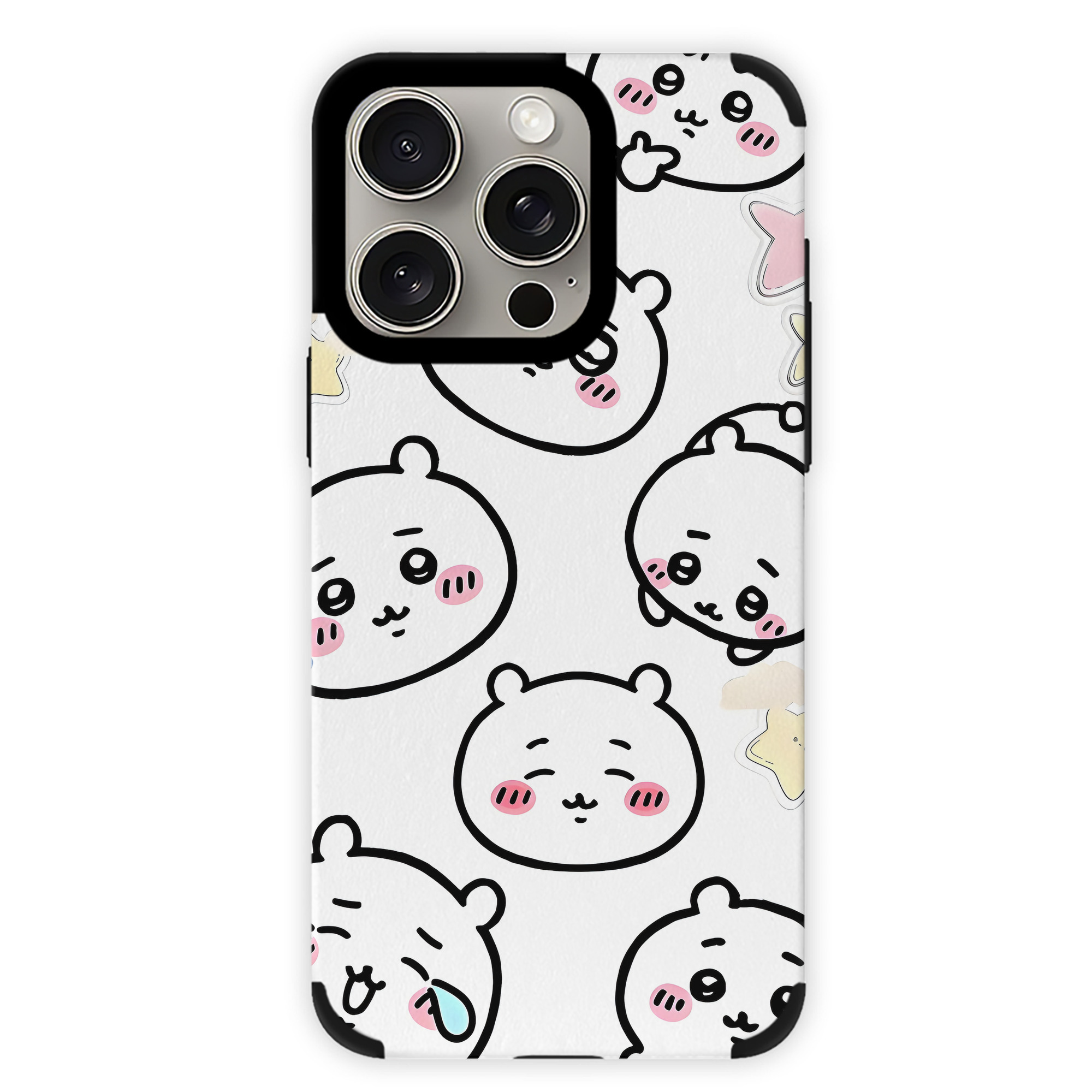 （画像用） ちいかわ Chii-kawa 【iPhone15ProMax対応】 PUレザー スマホケース 耐衝撃＆黄変防止