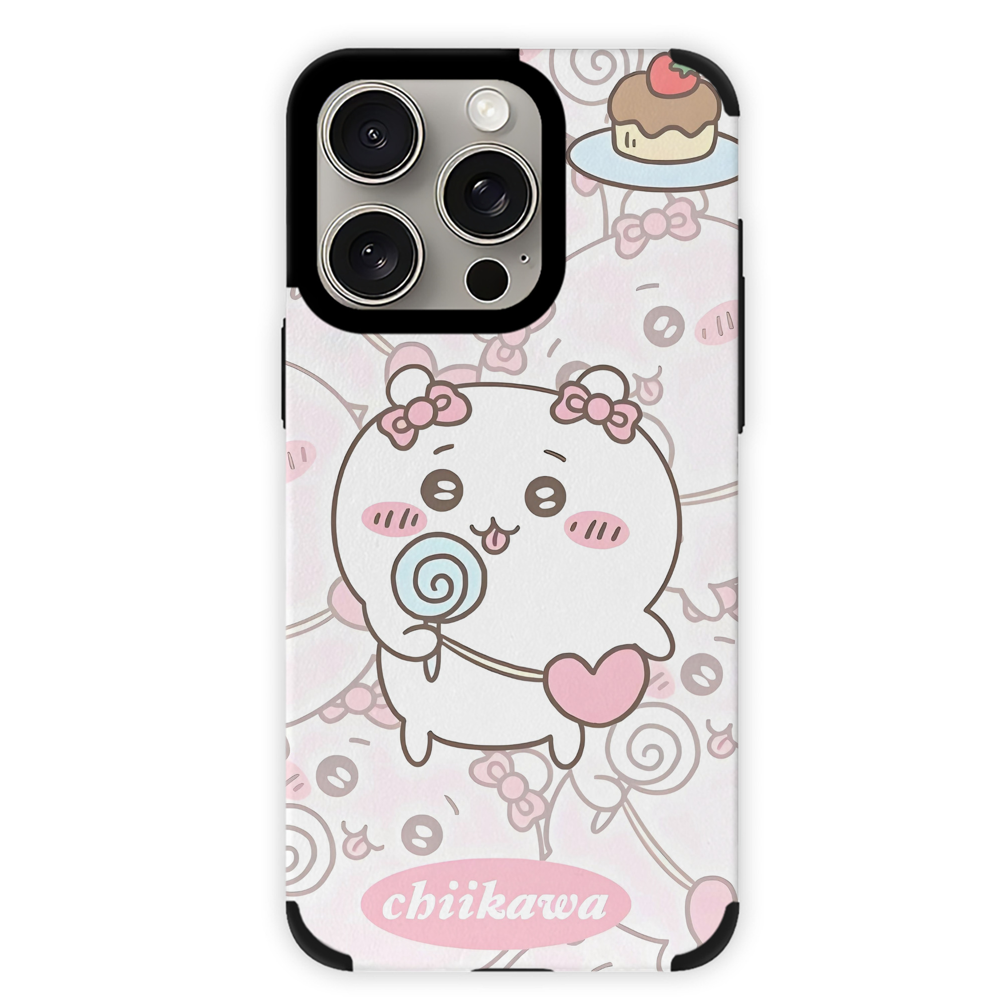 （画像用） ちいかわ Chii-kawa 【iPhone15ProMax対応】 PUレザー スマホケース 耐衝撃＆黄変防止