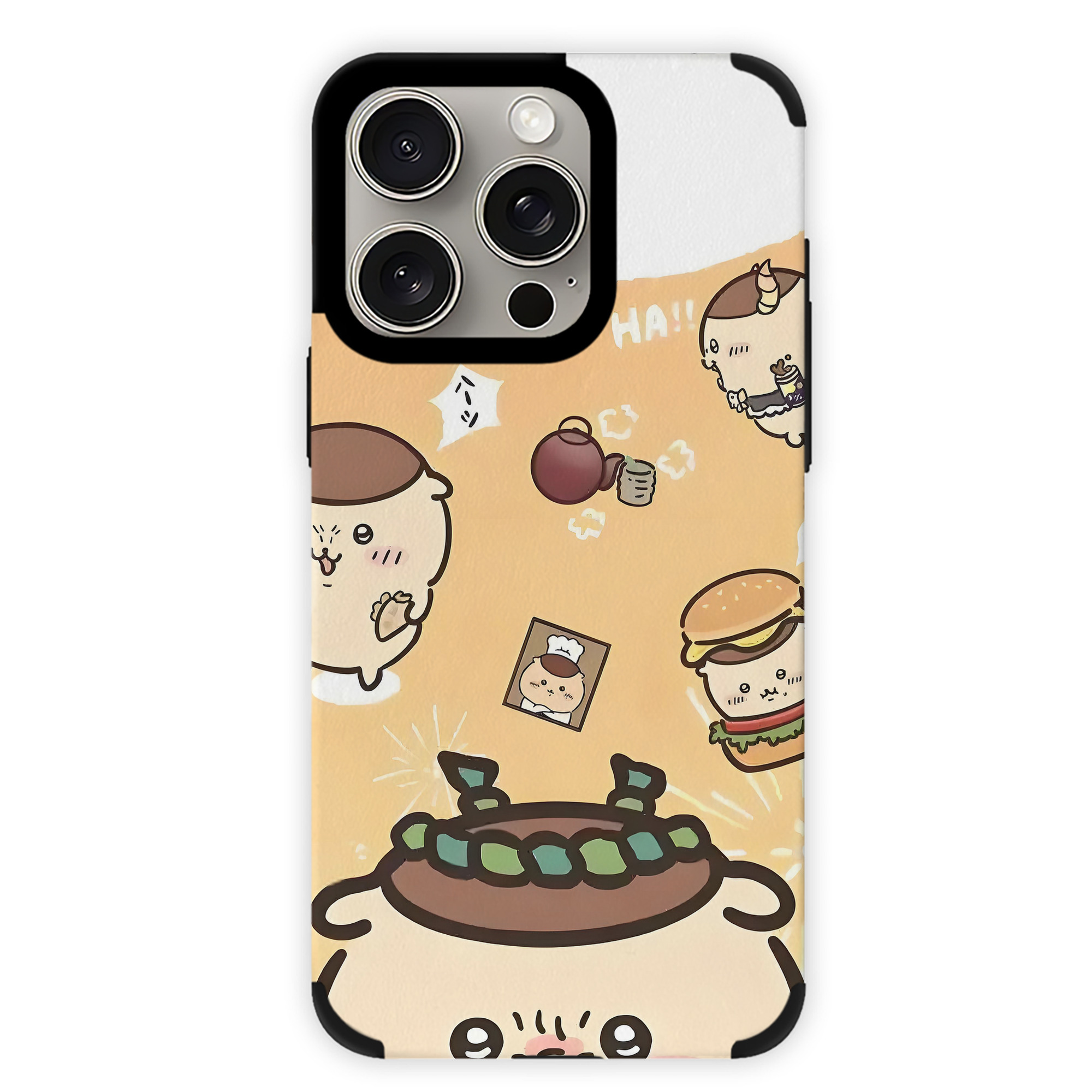 （画像用） ちいかわ Chii-kawa 【iPhone15ProMax対応】 PUレザー スマホケース 耐衝撃＆黄変防止
