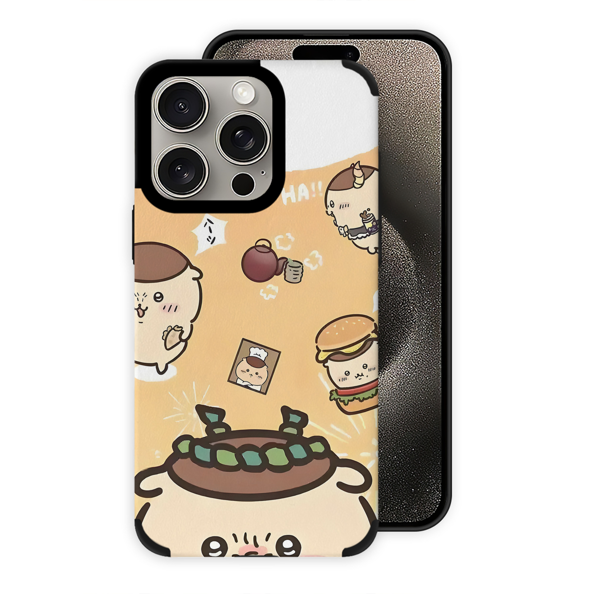 （画像用） ちいかわ Chii-kawa 【iPhone15ProMax対応】 PUレザー スマホケース 耐衝撃＆黄変防止