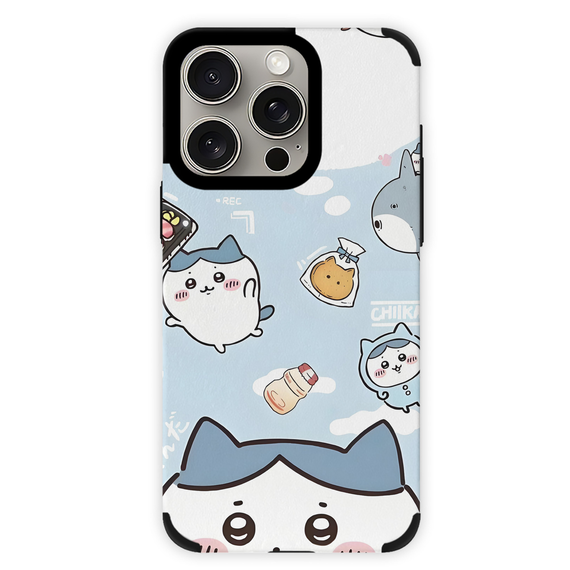 （画像用） ちいかわ Chii-kawa 【iPhone15ProMax対応】 PUレザー スマホケース 耐衝撃＆黄変防止