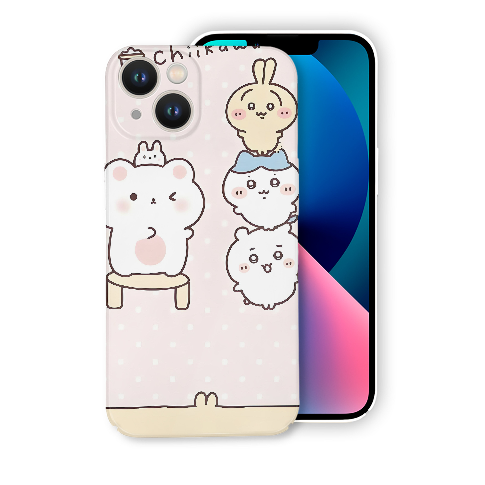 （画像用） ちいかわ Chii-kawa 【iPhone 14シリーズ対応】ハードケース