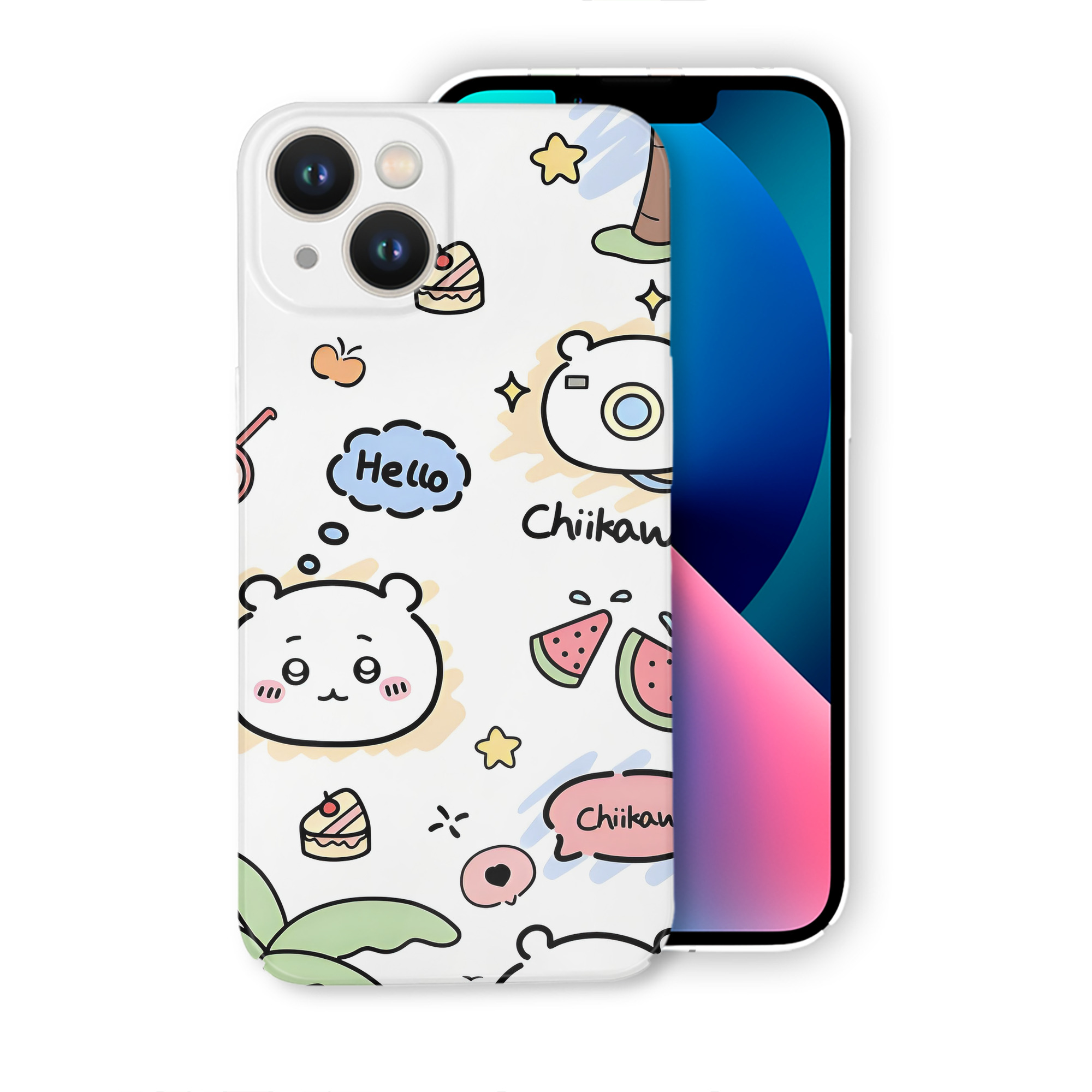 （画像用） ちいかわ Chii-kawa 【iPhone 14シリーズ対応】ハードケース