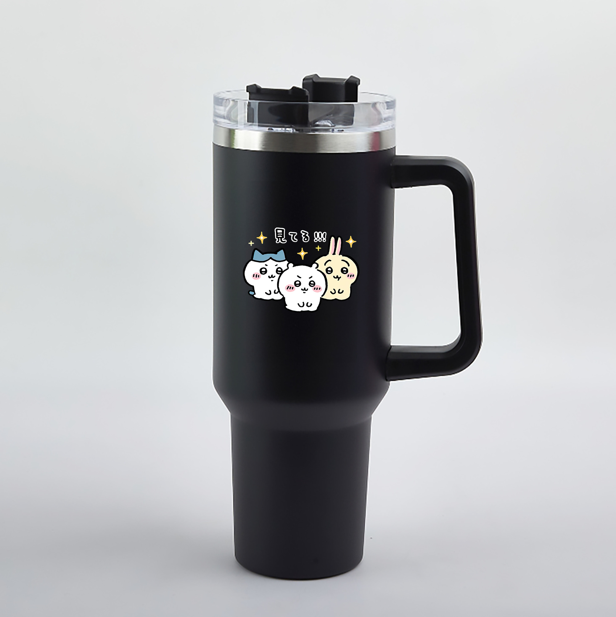 （画像用） ちいかわ ハチワレ Chii-kawa hachiware 1200mL車用タンブラー（カラープリント）