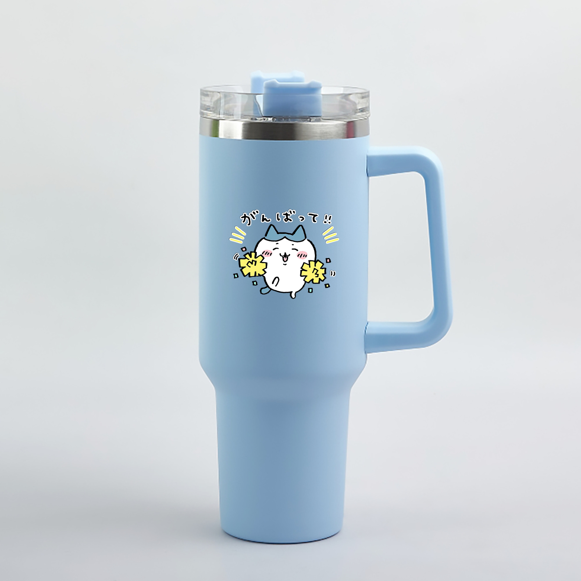 （画像用） ちいかわ ハチワレ Chii-kawa hachiware 1200mL車用タンブラー（カラープリント）