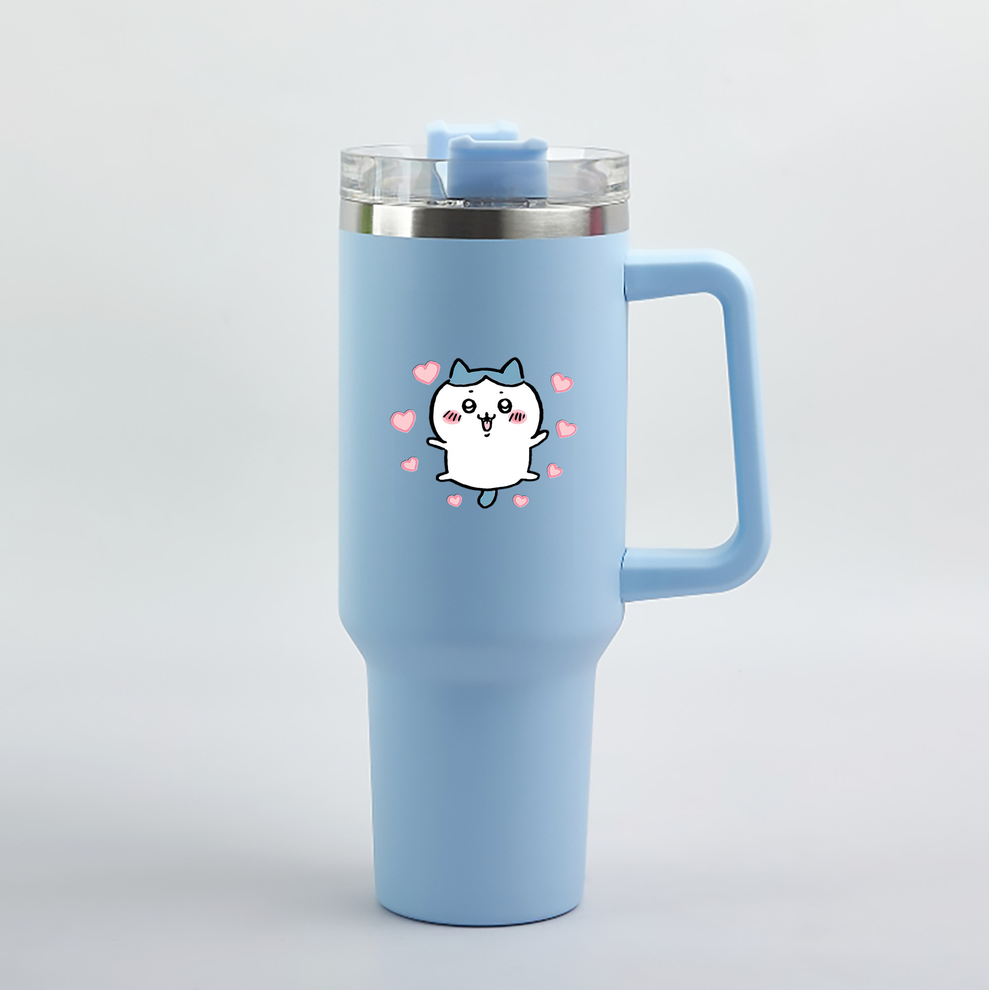 （画像用） ちいかわ ハチワレ Chii-kawa hachiware 1200mL車用タンブラー（カラープリント）