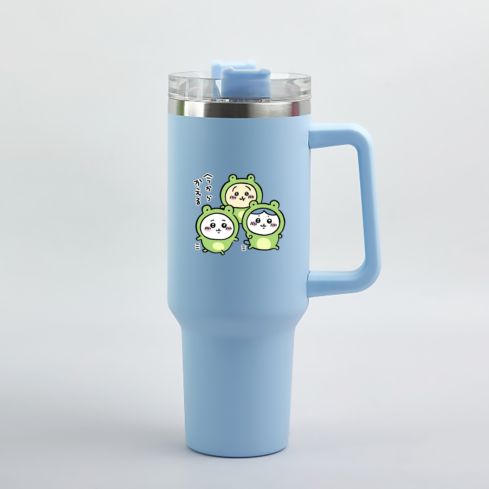 （画像用） ちいかわ ハチワレ Chii-kawa hachiware 1200mL車用タンブラー（カラープリント）