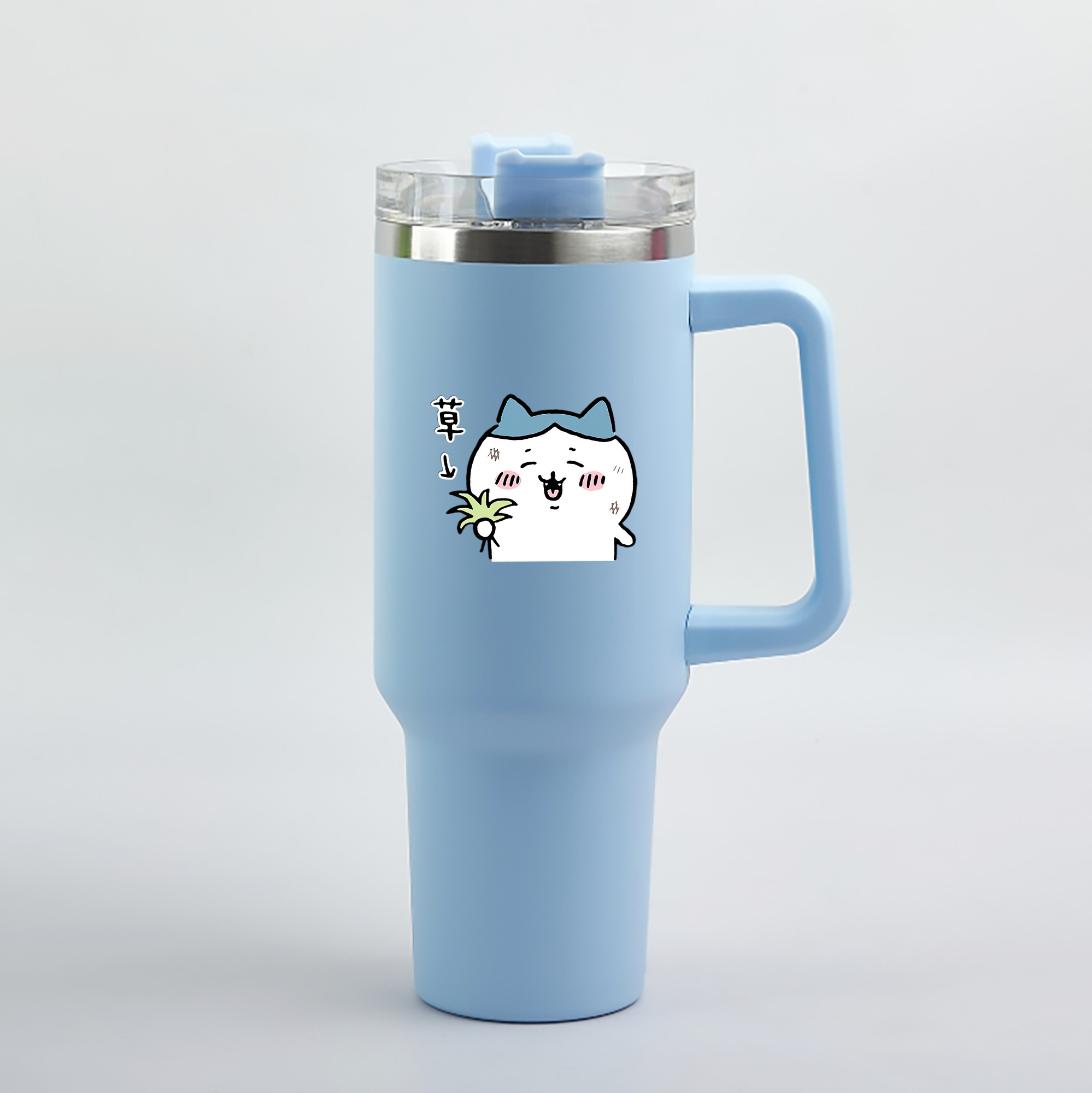 （画像用） ちいかわ ハチワレ Chii-kawa hachiware 1200mL車用タンブラー（カラープリント）