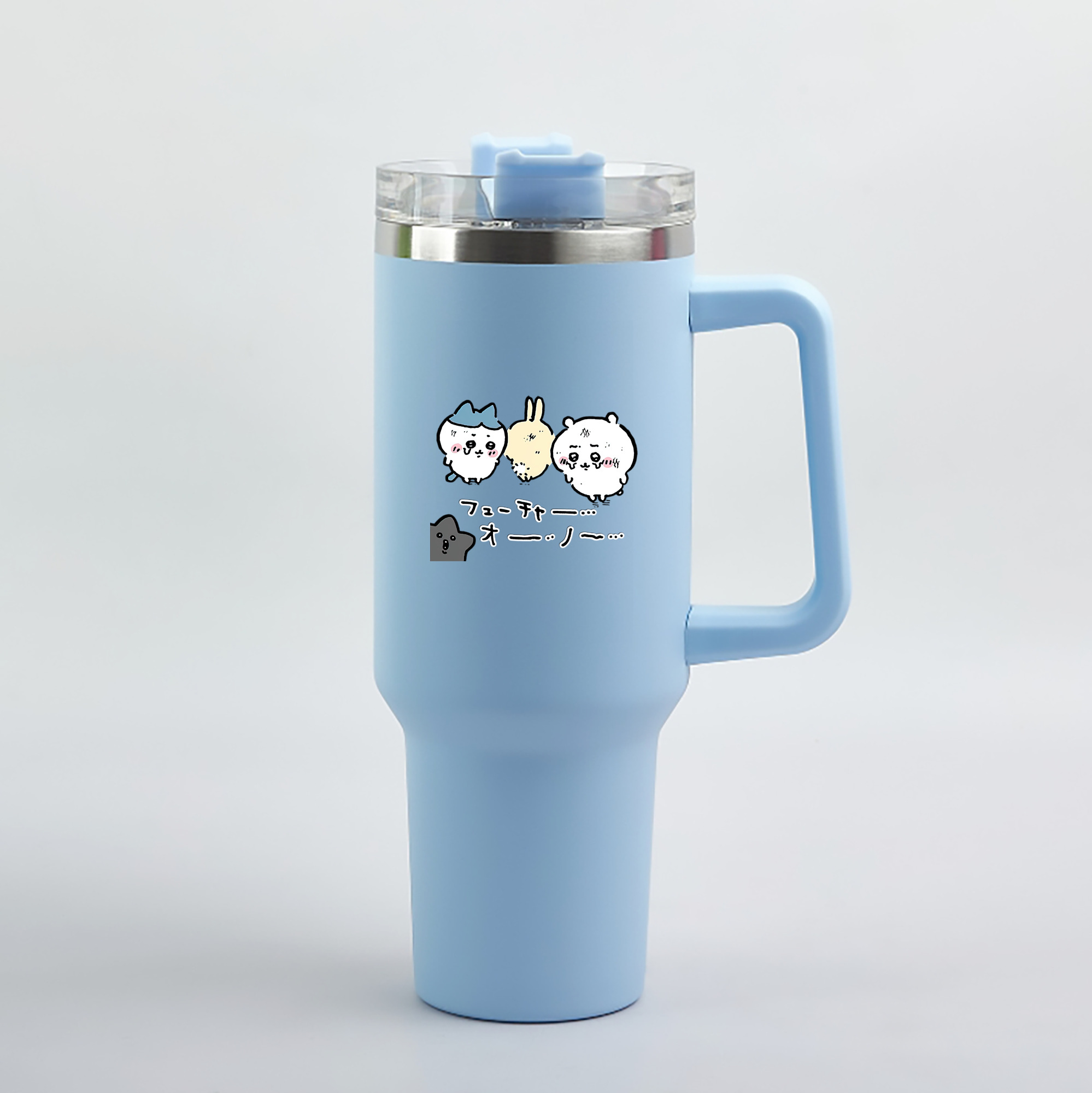 （画像用） ちいかわ ハチワレ Chii-kawa hachiware 1200mL車用タンブラー（カラープリント）