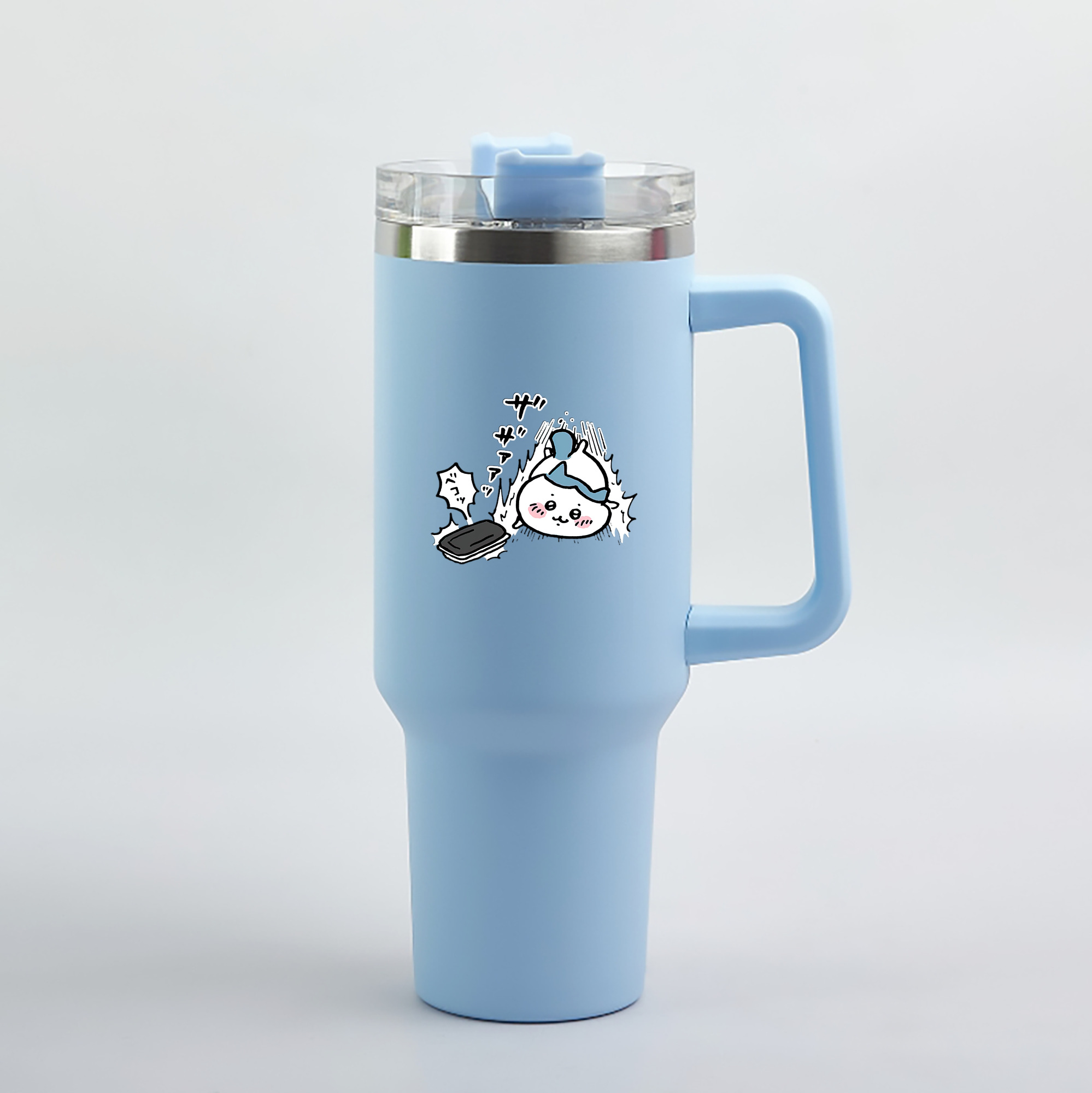 （画像用） ちいかわ ハチワレ Chii-kawa hachiware 1200mL車用タンブラー（カラープリント）