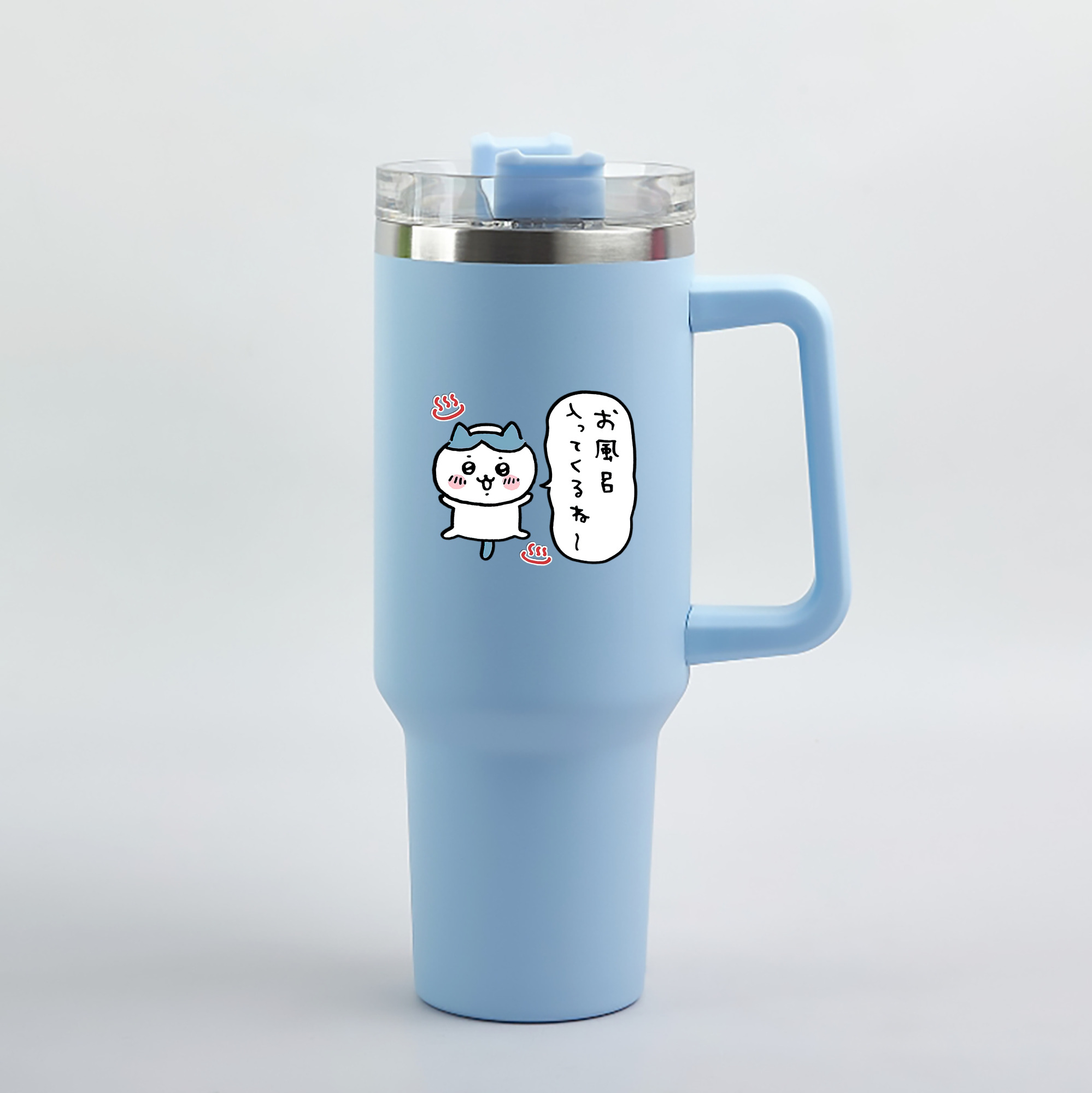 （画像用） ちいかわ ハチワレ Chii-kawa hachiware 1200mL車用タンブラー（カラープリント）