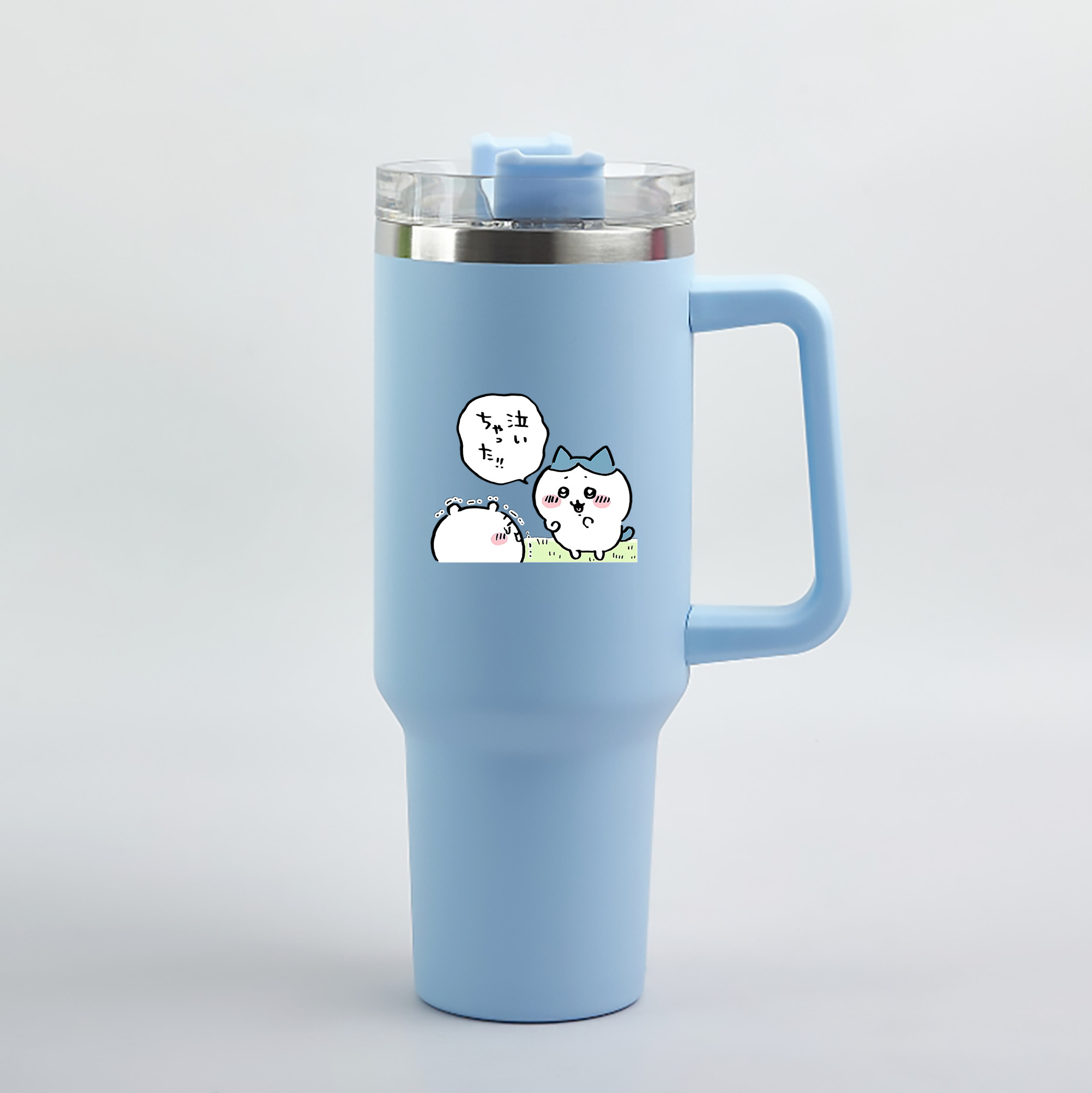 （画像用） ちいかわ ハチワレ Chii-kawa hachiware 1200mL車用タンブラー（カラープリント）