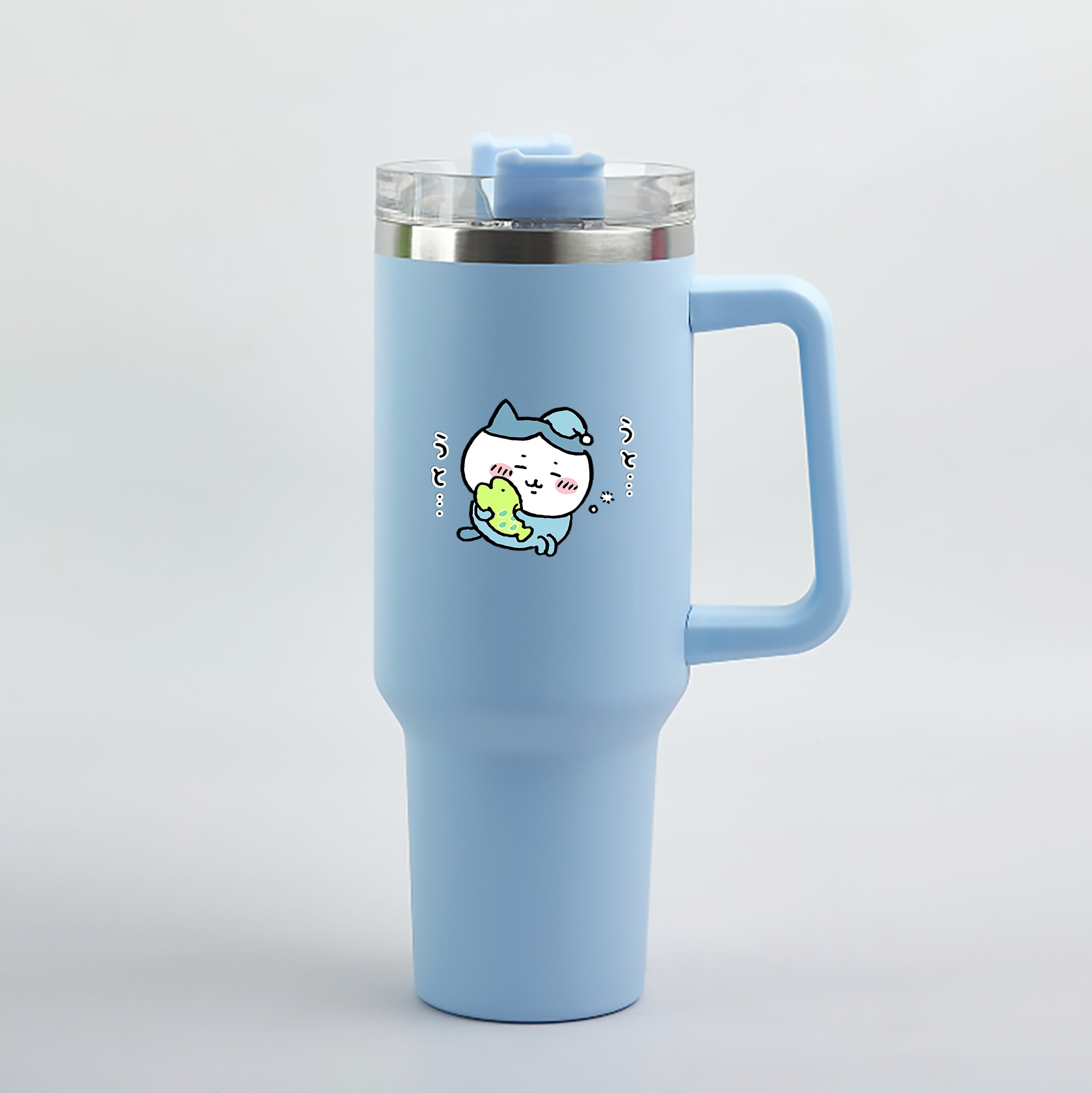 （画像用） ちいかわ ハチワレ Chii-kawa hachiware 1200mL車用タンブラー（カラープリント）