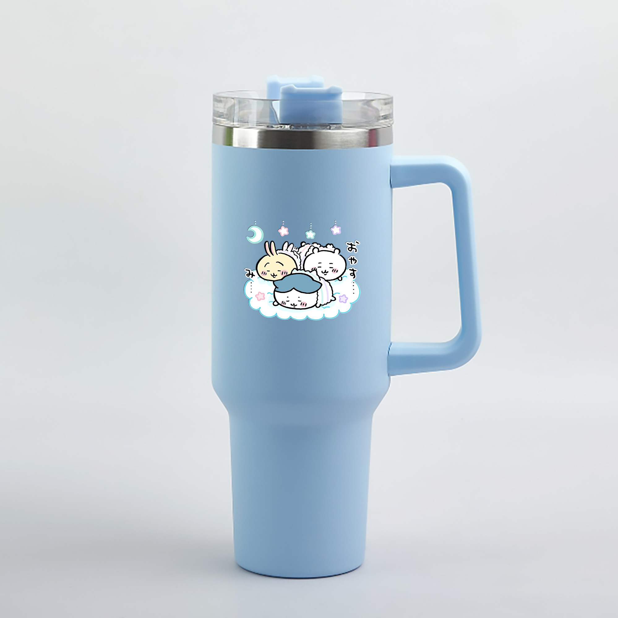 （画像用） ちいかわ ハチワレ Chii-kawa hachiware 1200mL車用タンブラー（カラープリント）