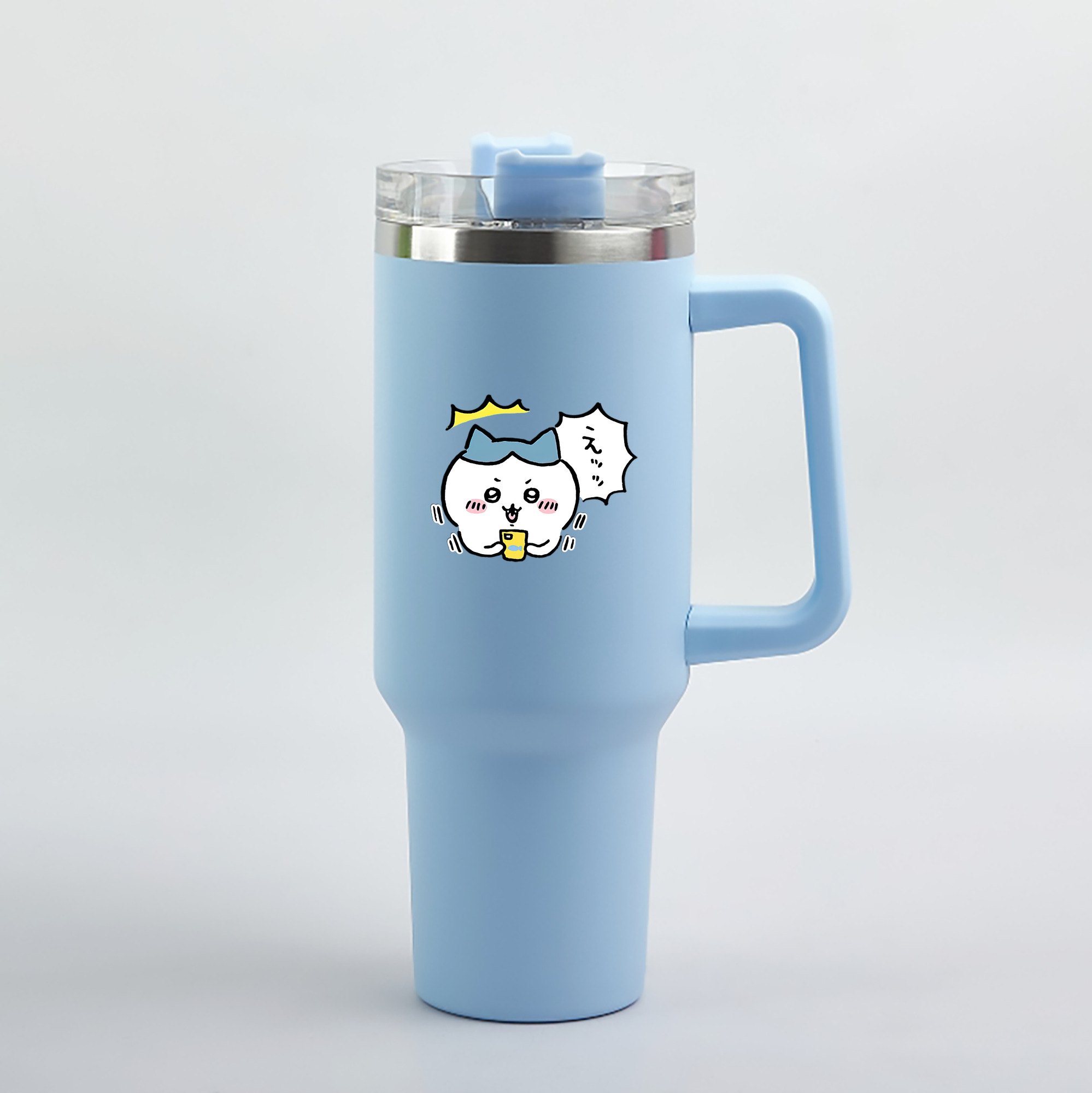 （画像用） ちいかわ ハチワレ Chii-kawa hachiware 1200mL車用タンブラー（カラープリント）