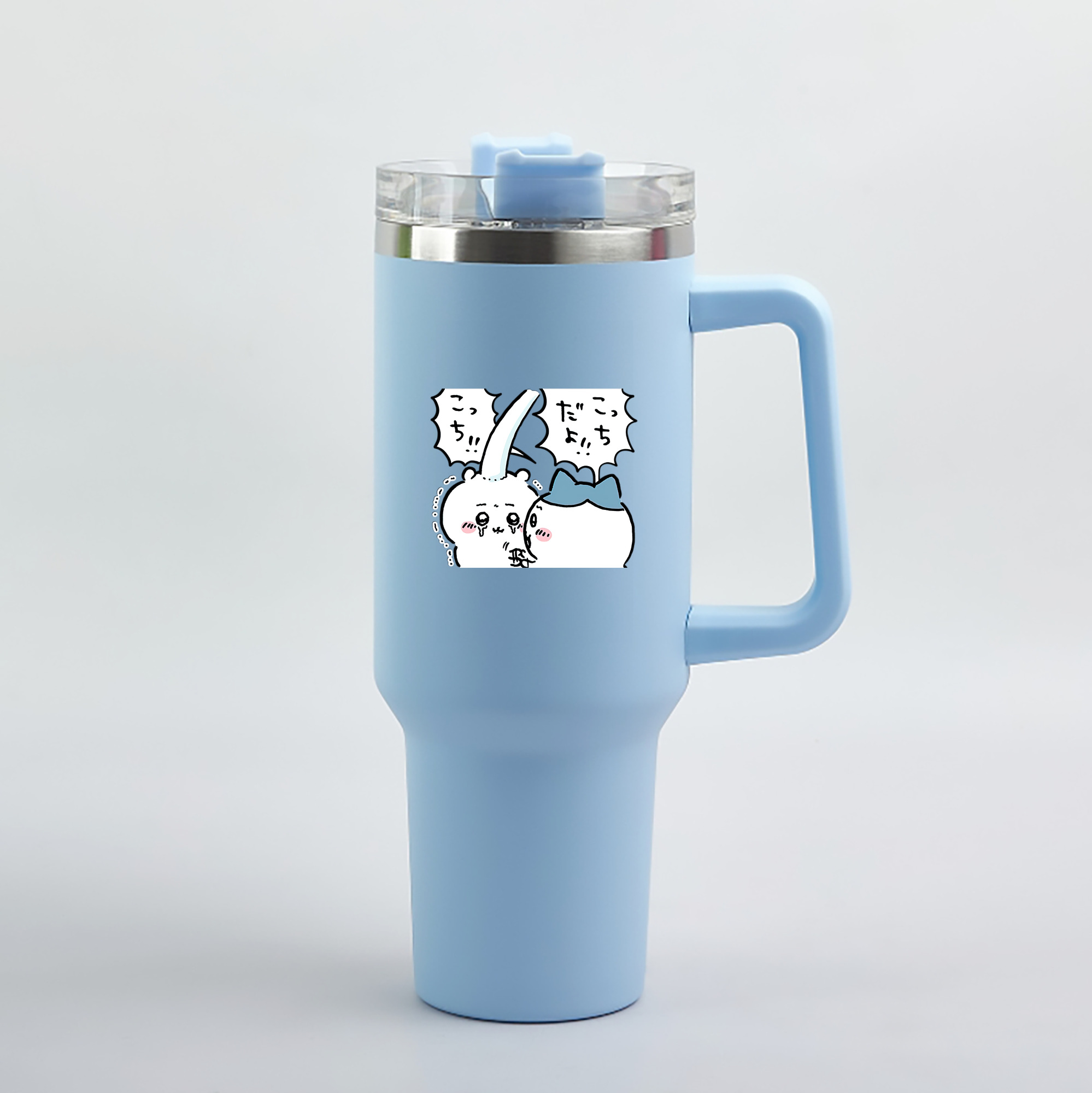 （画像用） ちいかわ ハチワレ Chii-kawa hachiware 1200mL車用タンブラー（カラープリント）