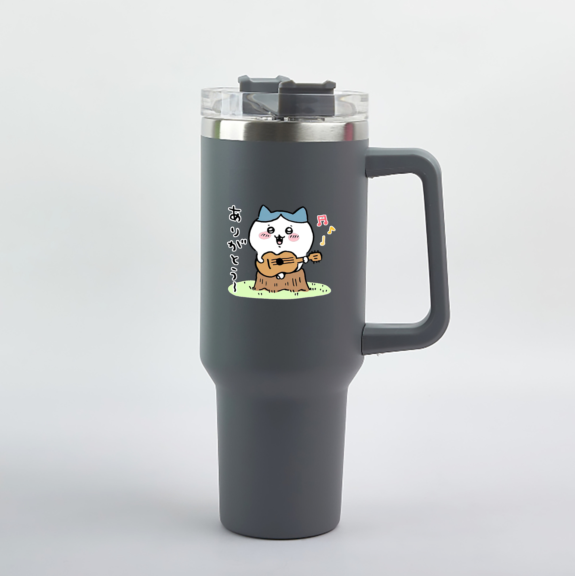 （画像用） ちいかわ ハチワレ Chii-kawa hachiware 1200mL車用タンブラー（カラープリント）