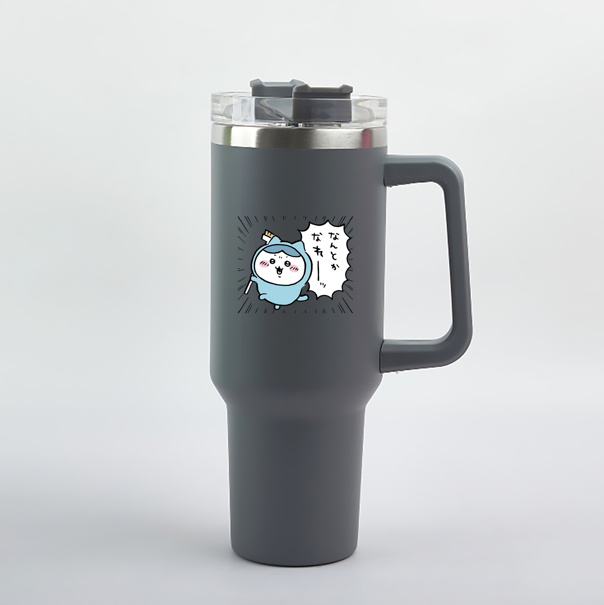 （画像用） ちいかわ ハチワレ Chii-kawa hachiware 1200mL車用タンブラー（カラープリント）