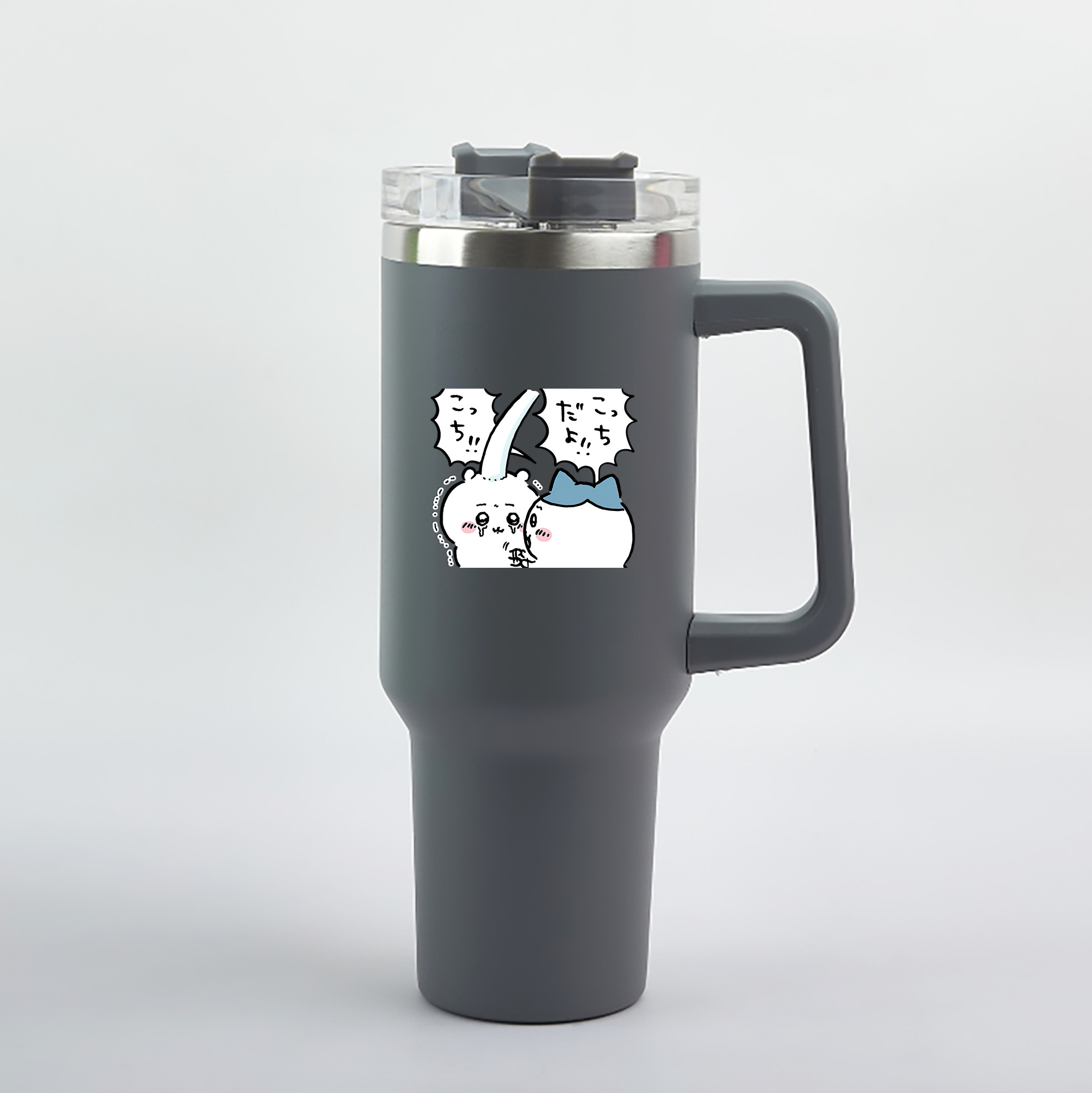 （画像用） ちいかわ ハチワレ Chii-kawa hachiware 1200mL車用タンブラー（カラープリント）