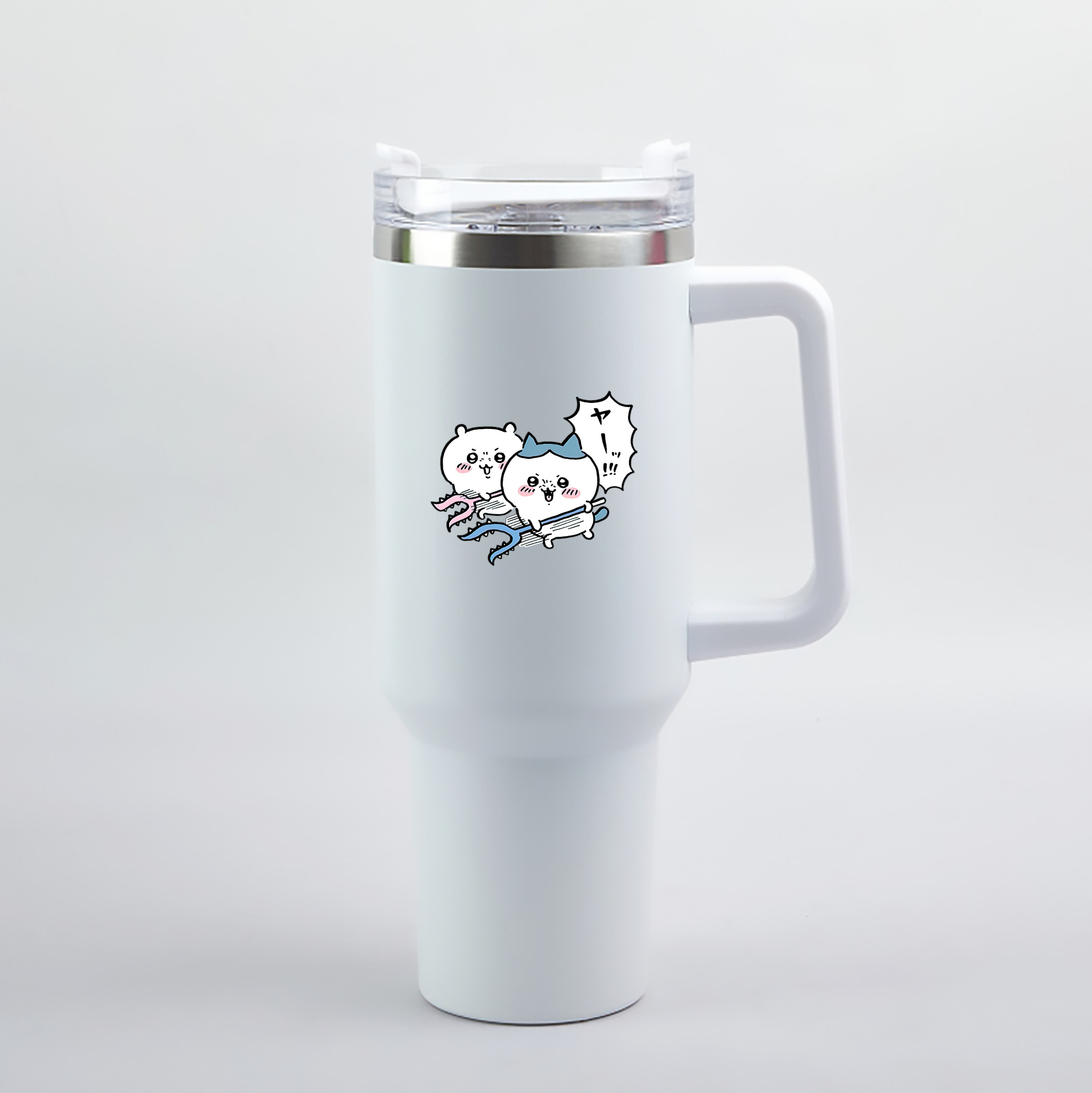 （画像用） ちいかわ ハチワレ Chii-kawa hachiware 1200mL車用タンブラー（カラープリント）