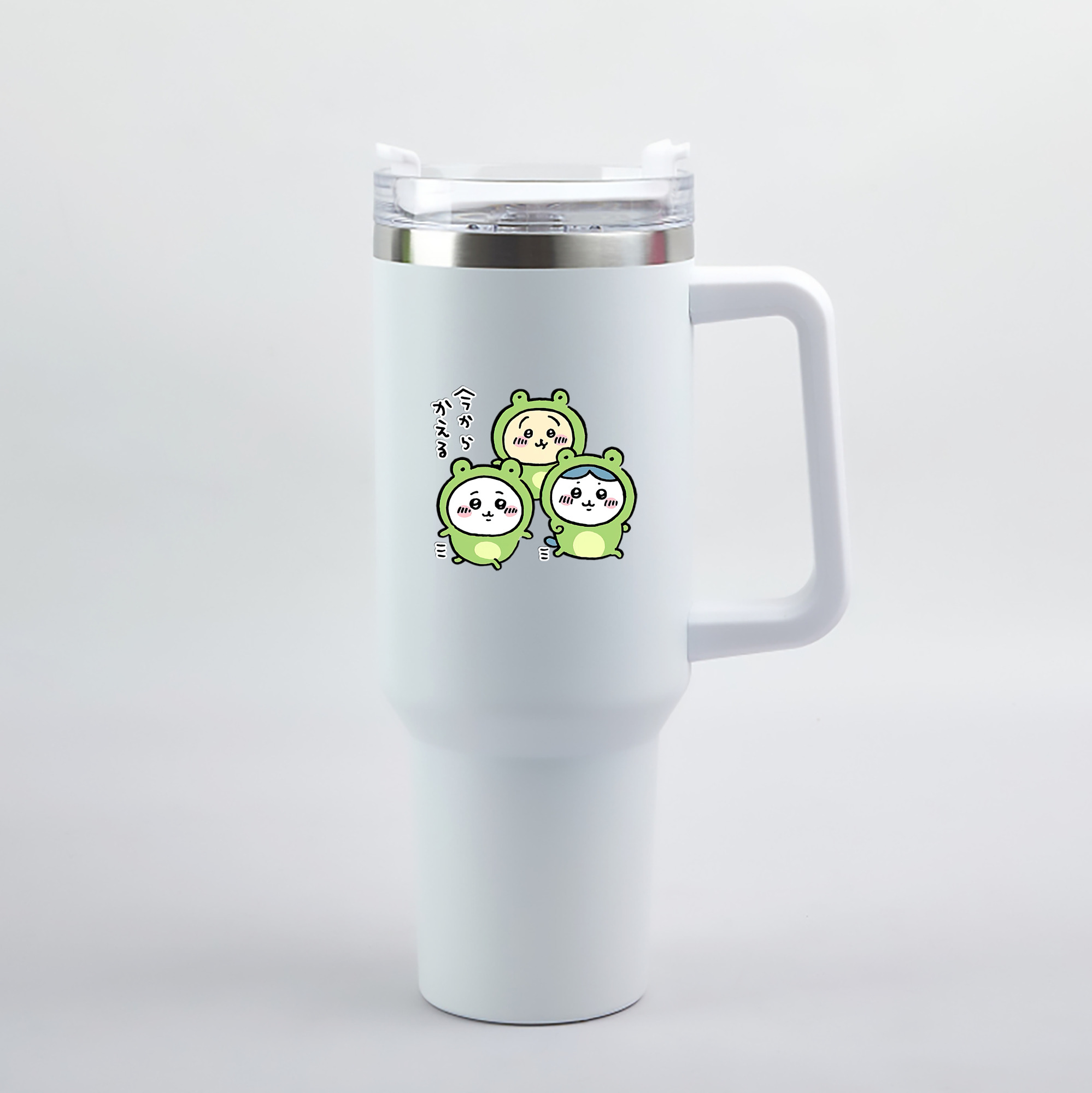 （画像用） ちいかわ ハチワレ Chii-kawa hachiware 1200mL車用タンブラー（カラープリント）