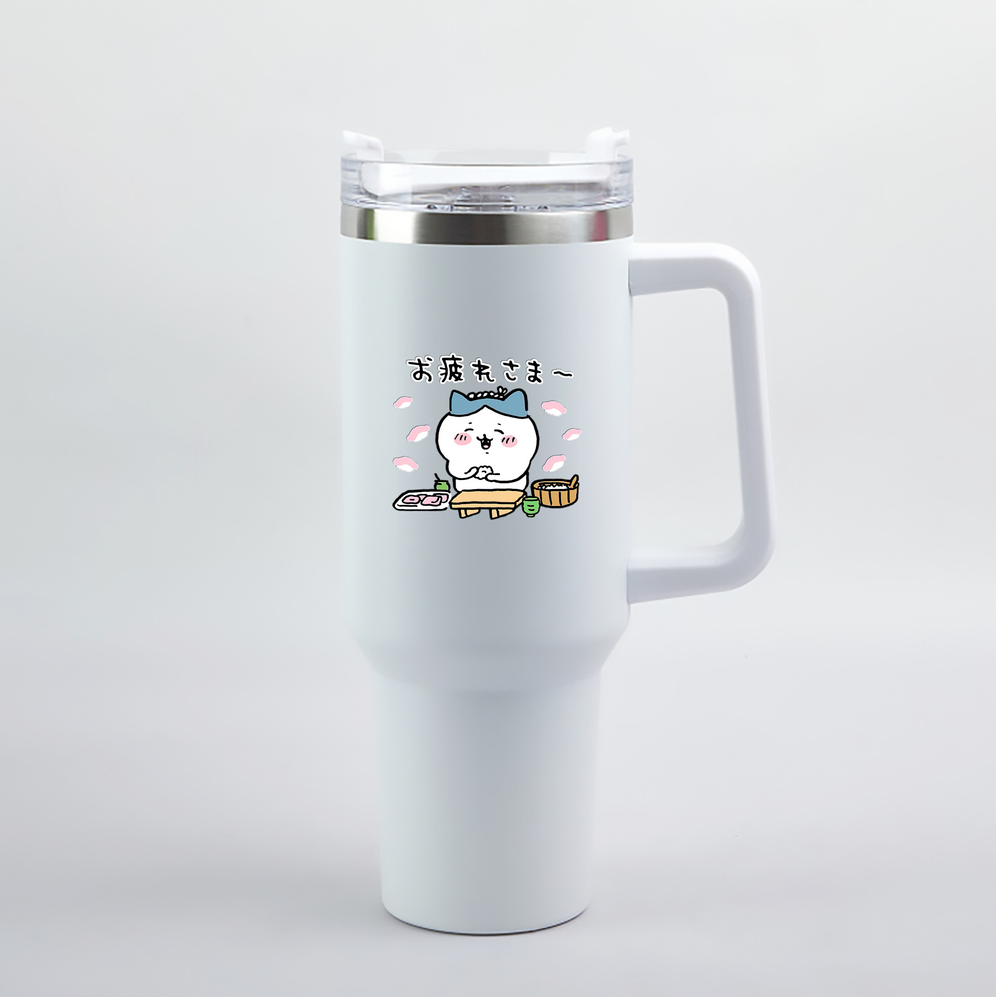 （画像用） ちいかわ ハチワレ Chii-kawa hachiware 1200mL車用タンブラー（カラープリント）