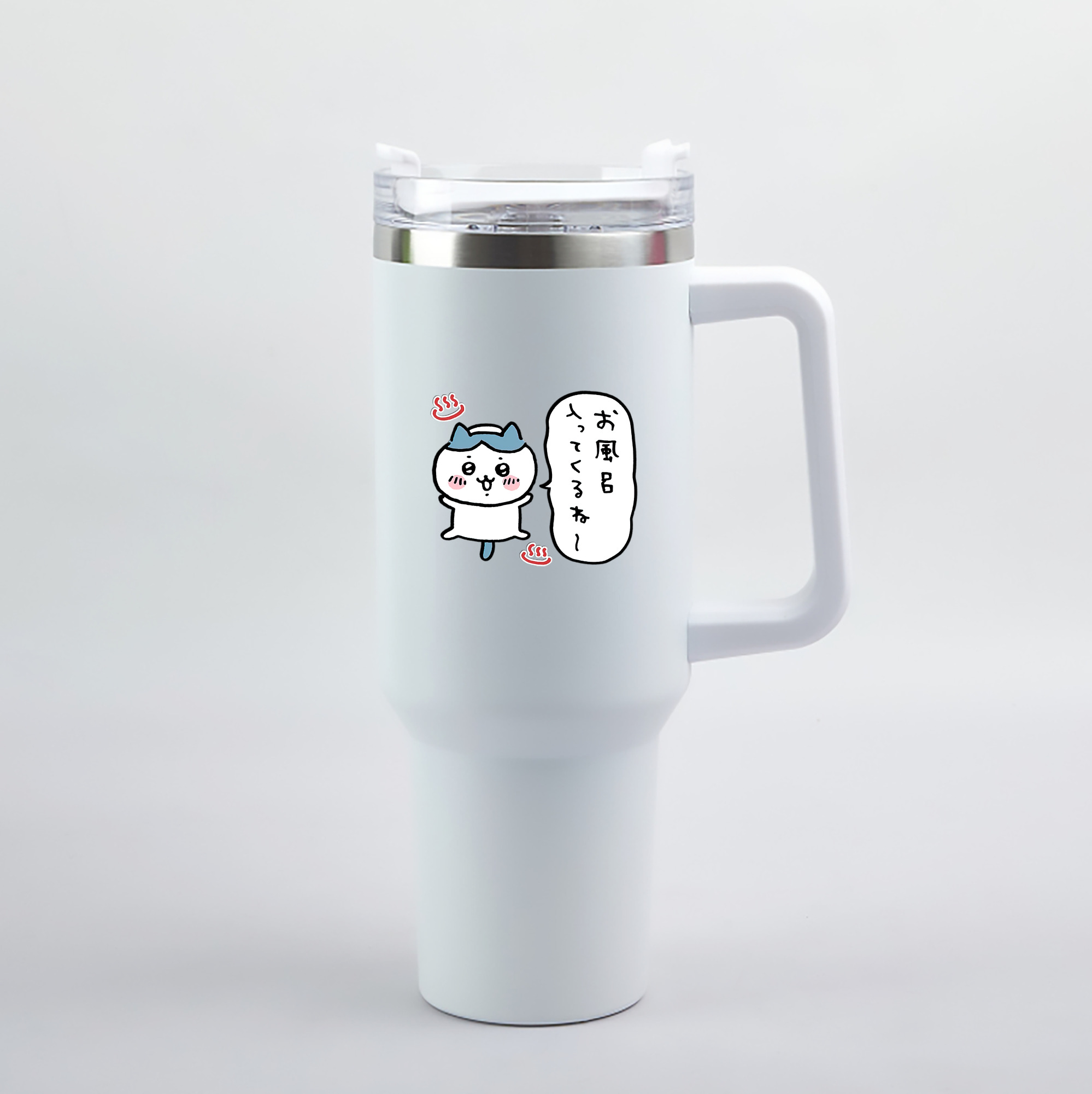 （画像用） ちいかわ ハチワレ Chii-kawa hachiware 1200mL車用タンブラー（カラープリント）