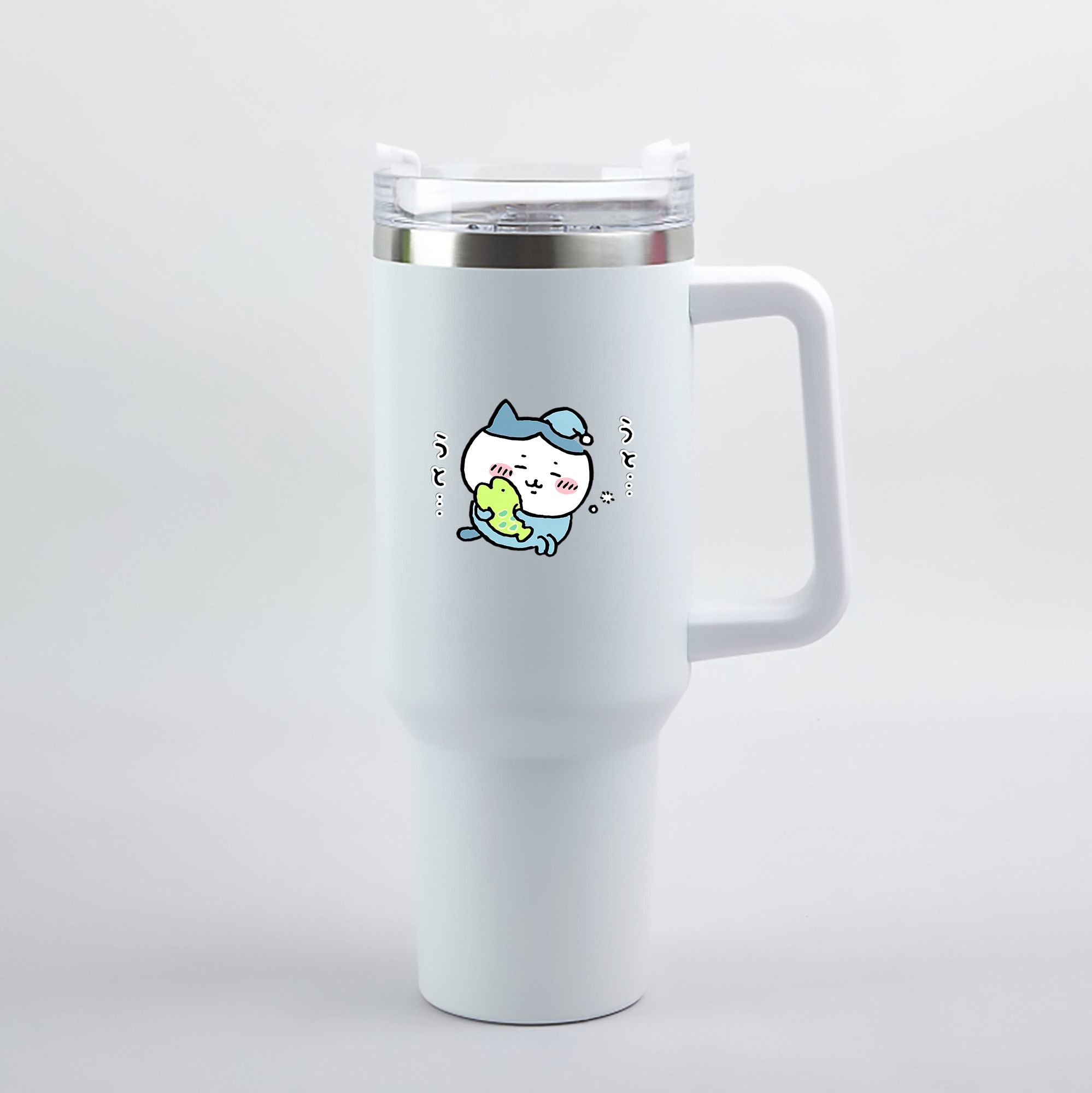 （画像用） ちいかわ ハチワレ Chii-kawa hachiware 1200mL車用タンブラー（カラープリント）