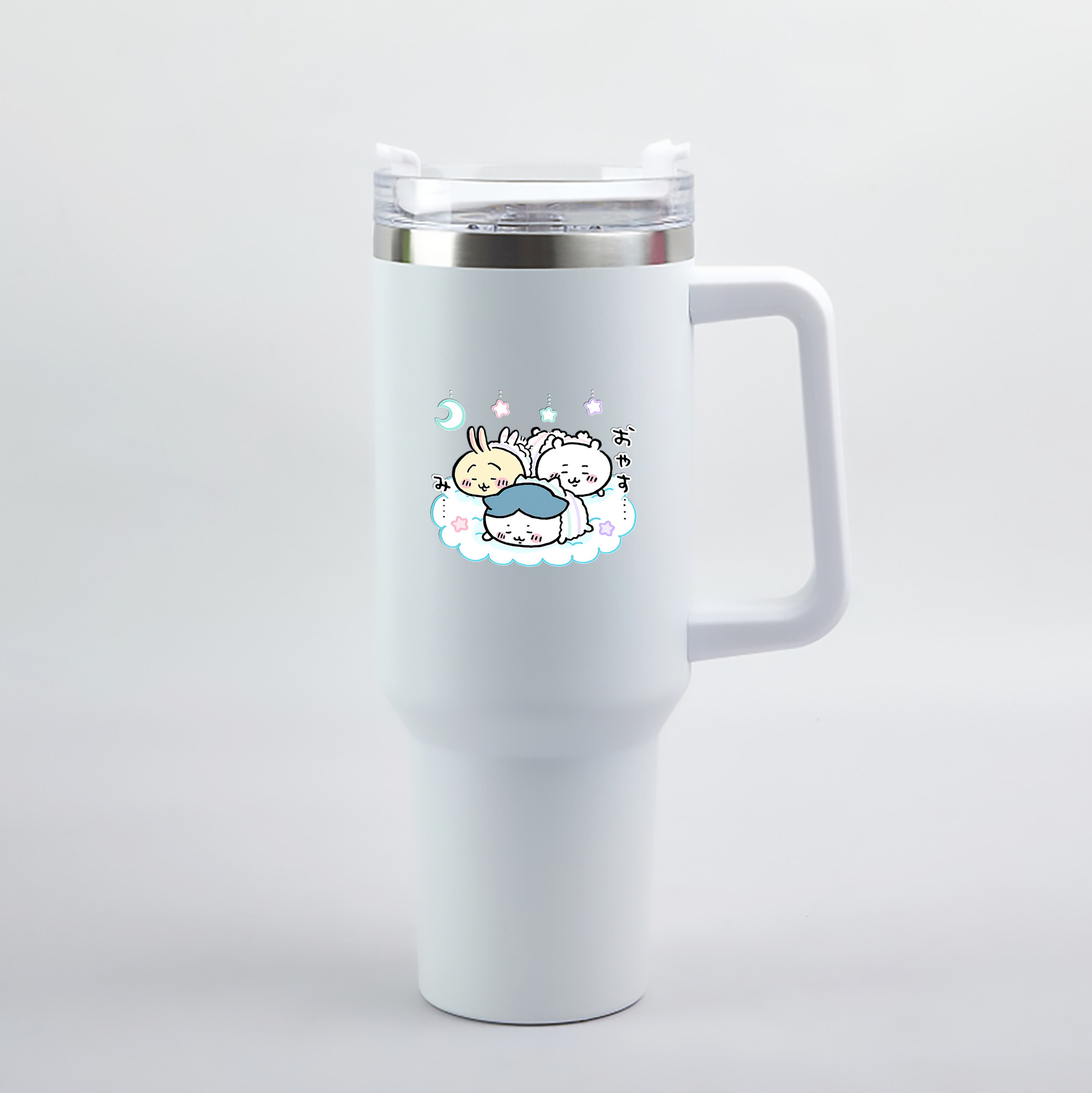（画像用） ちいかわ ハチワレ Chii-kawa hachiware 1200mL車用タンブラー（カラープリント）