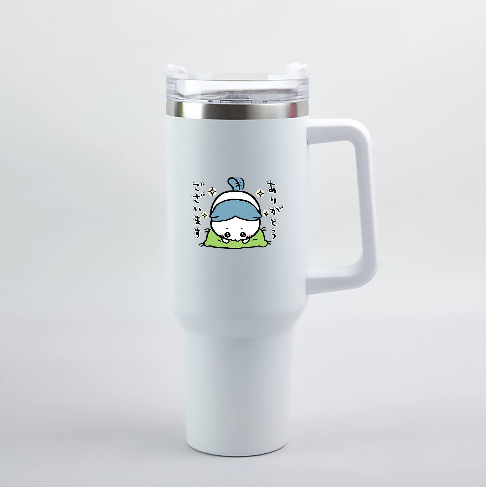 （画像用） ちいかわ ハチワレ Chii-kawa hachiware 1200mL車用タンブラー（カラープリント）