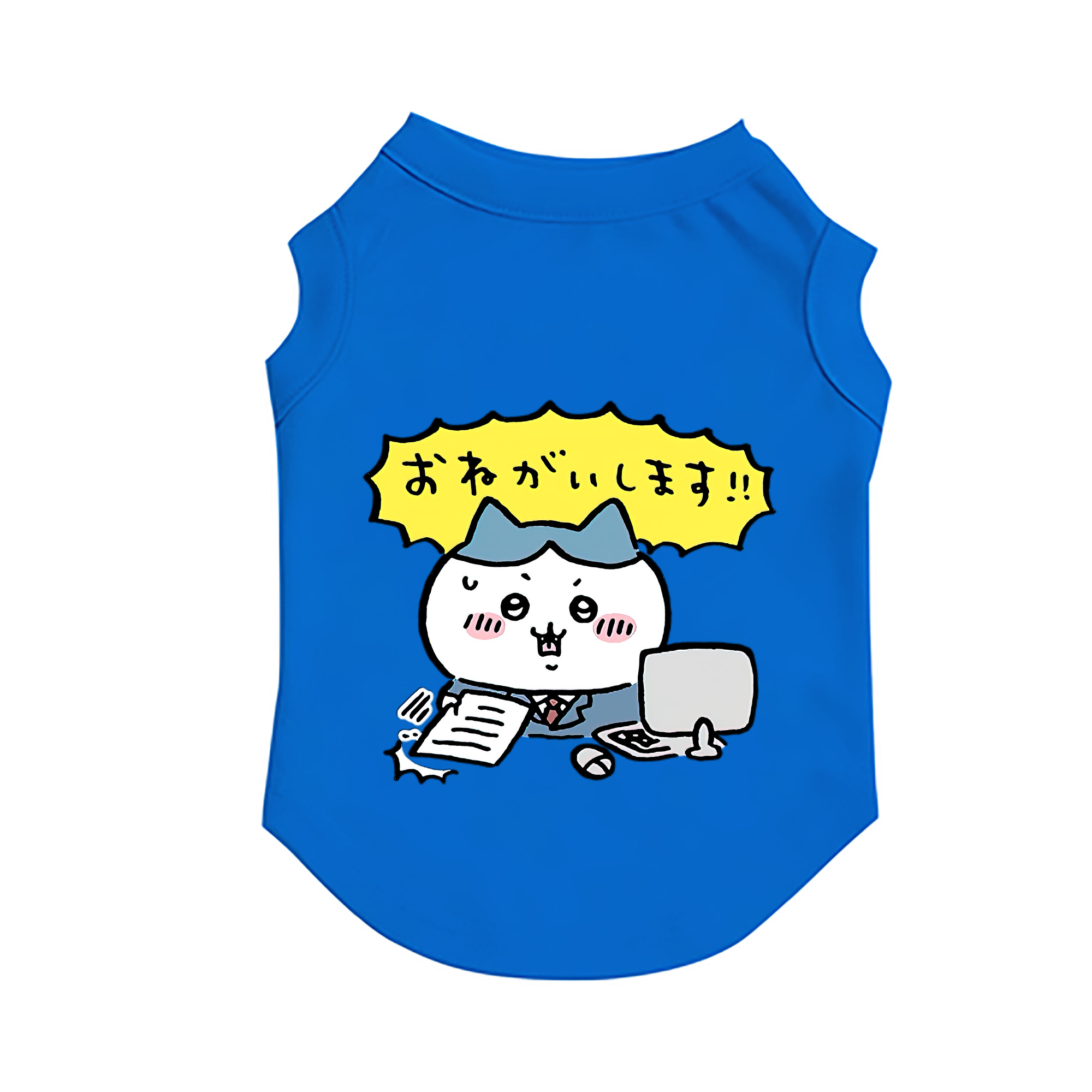 （画像用） ちいかわ ハチワレ Chii-kawa hachiware ペット用ベスト