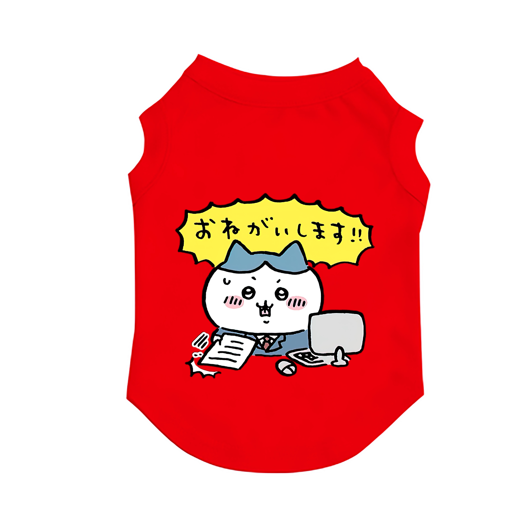 （画像用） ちいかわ ハチワレ Chii-kawa hachiware ペット用ベスト