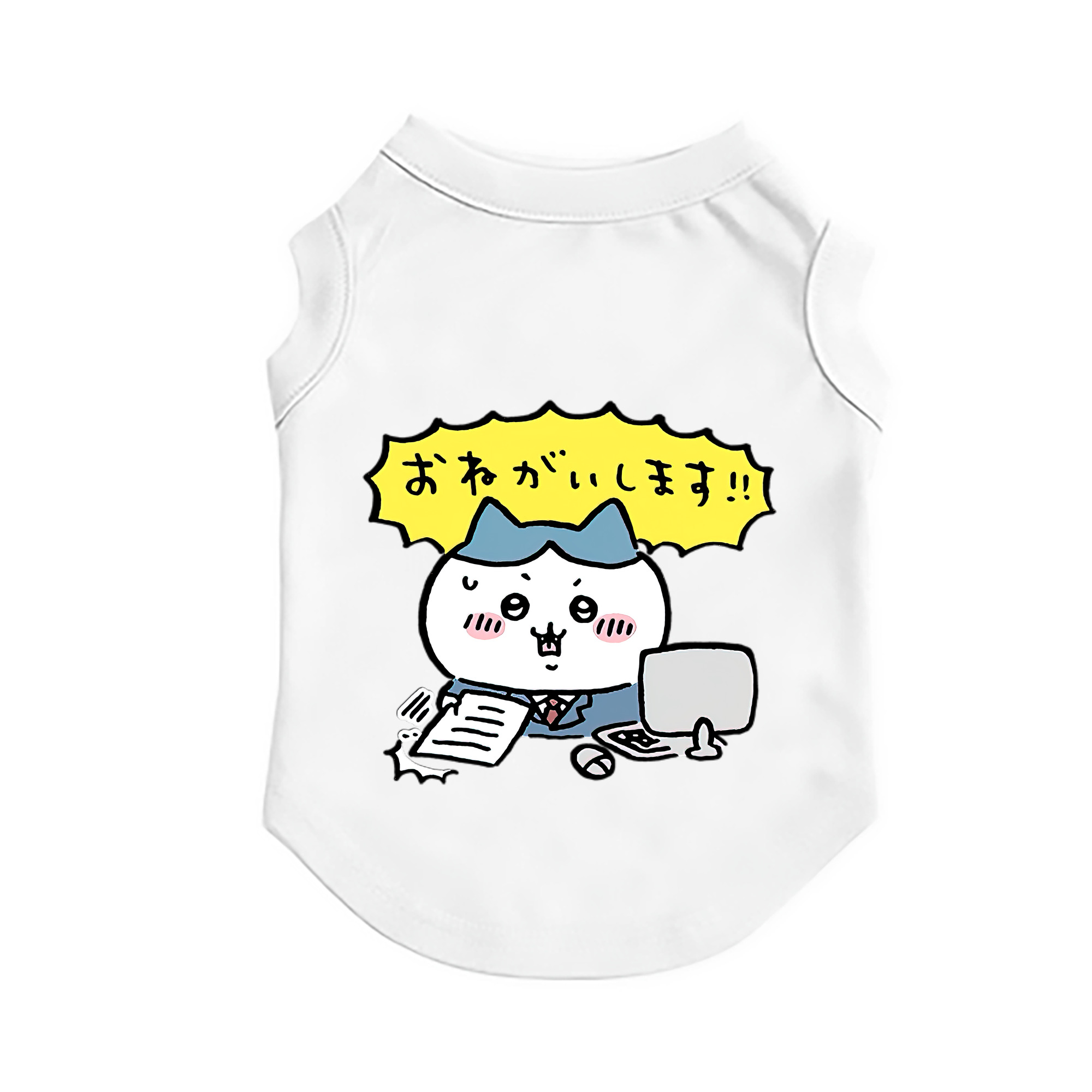 （画像用） ちいかわ ハチワレ Chii-kawa hachiware ペット用ベスト